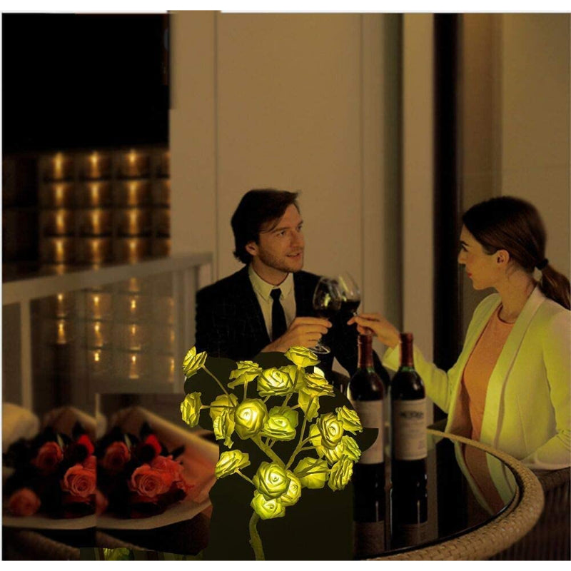 Rose LED Table Lamp with Remote - 16 Color Changing, Ideal Gift for Girls and Women, Perfect for Holiday and Party Room Decor