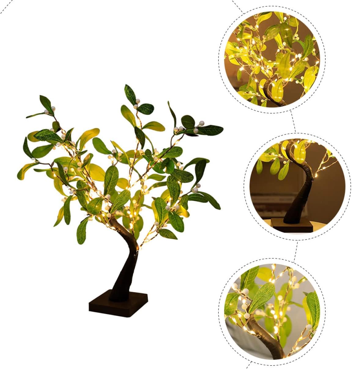 Frendorf Ginkgo Tree LED Fairy Lights Warm White 55CM