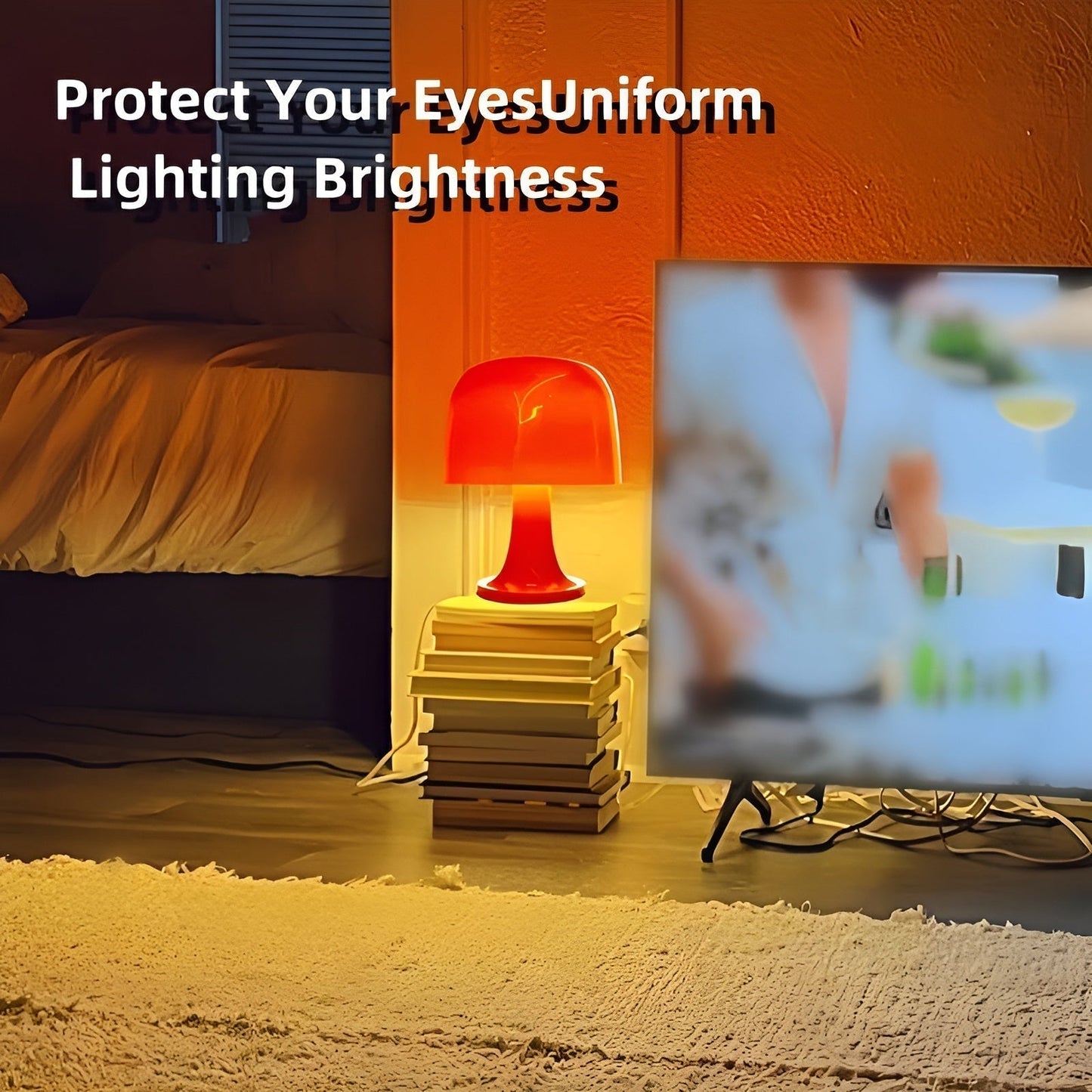 Stylish Vintage Mushroom Lamp with Dimmable LED & USB Power