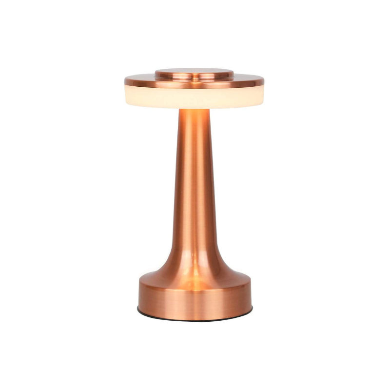 Portable LED Table Lamp with Touch Sensor, 3 Brightness Levels, Rechargeable Battery Up to 48 Hours, Kids Night Light, Bedside Lamp, Gold