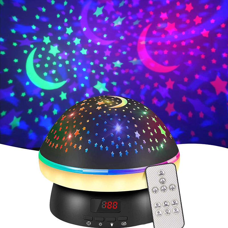 Kids Star Projector Night Light Toy for Ages 3-8, LED Timer Rotating Light with 16 Colors, Kawaii Gifts for Children 2-9 Years