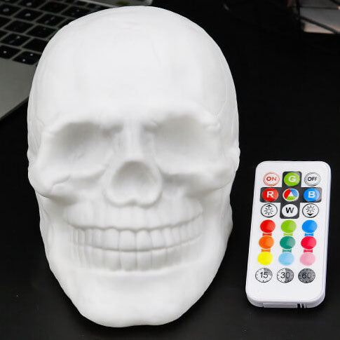 Skull RGB LED Table Lamp - Modern Decorative Light