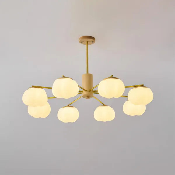 Creative Wooden Cotton Balls Chandelier for Living Room