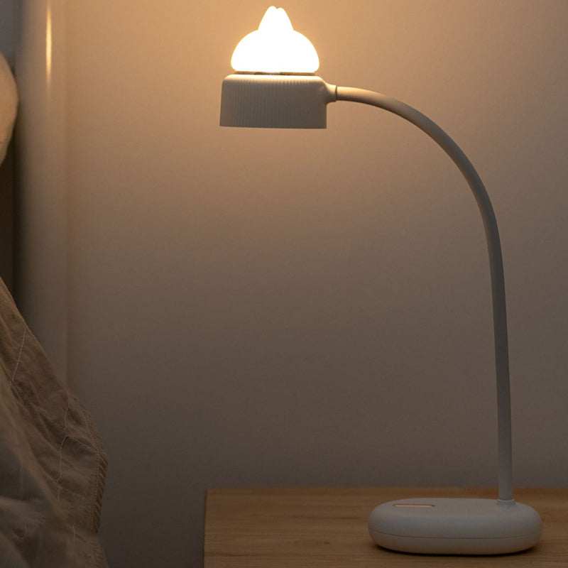 White/Pink/Green Cat Rotating Kids Table Lamp USB LED Rechargeable