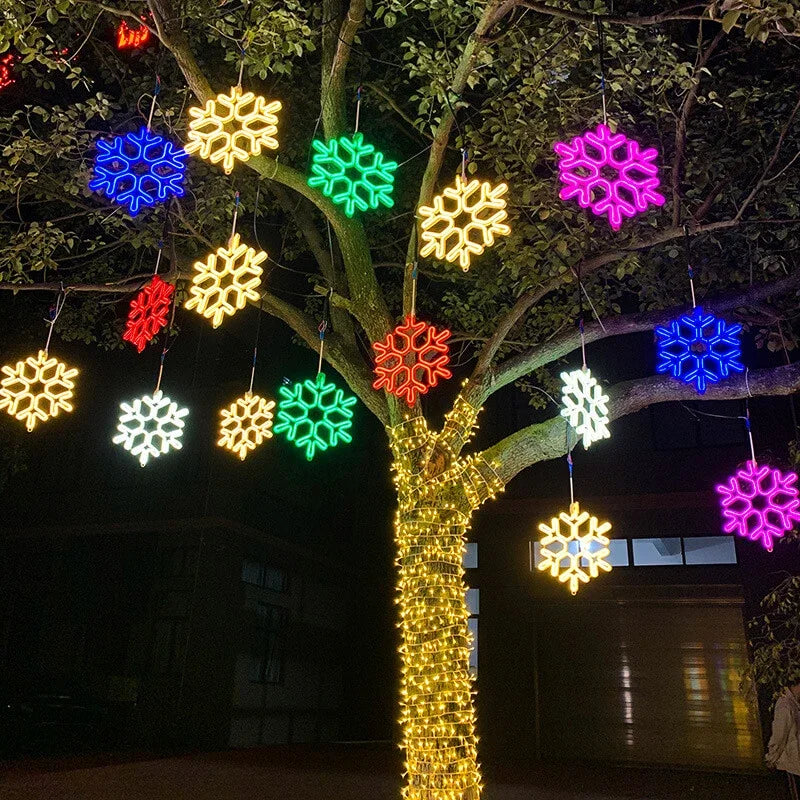 Christmas LED Waterproof Snowflake Light for Outdoor Decor