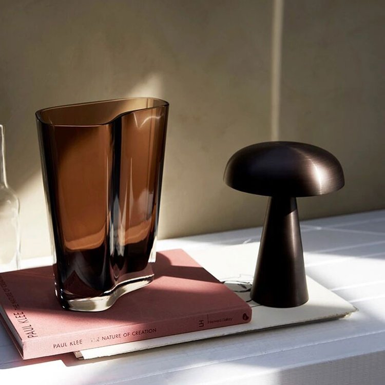 Mantar Portable Table Lamp - Rechargeable LED, Dimmable