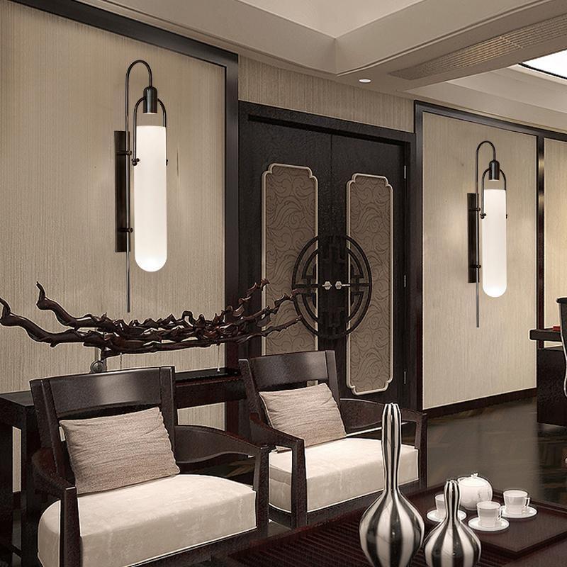 Arc Wall Lamp Set of 2, LED Glass Indoor Lighting