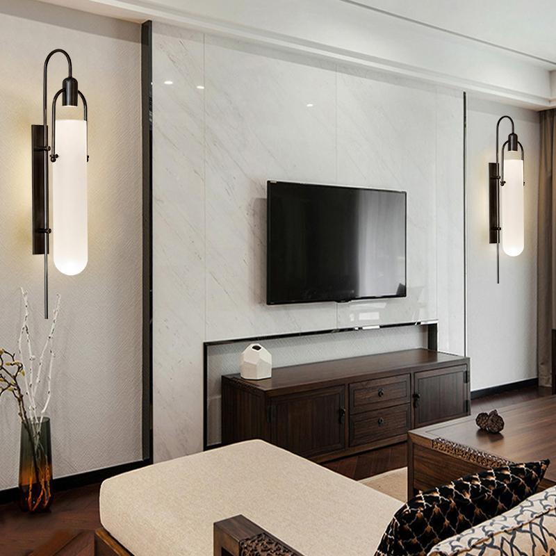 Arc Wall Lamp Set of 2, LED Glass Indoor Lighting