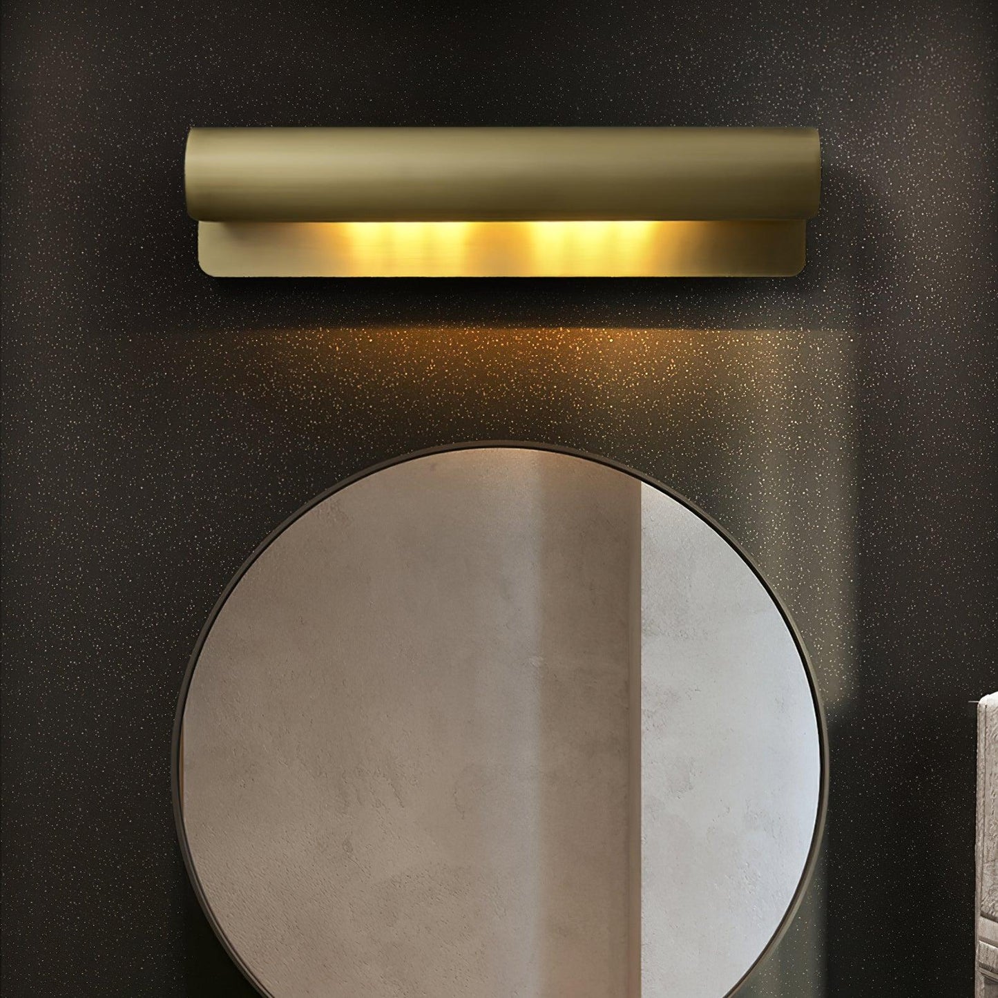 Accord Wall Sconce LED Light Brushed Brass Indoor Pair