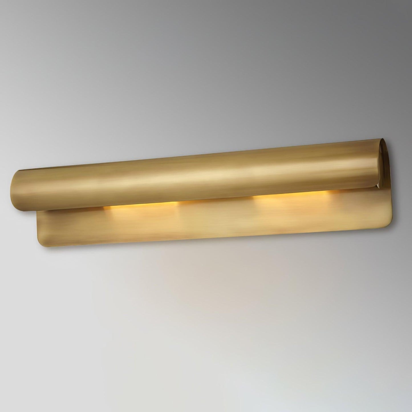Accord Wall Sconce LED Light Brushed Brass Indoor Pair