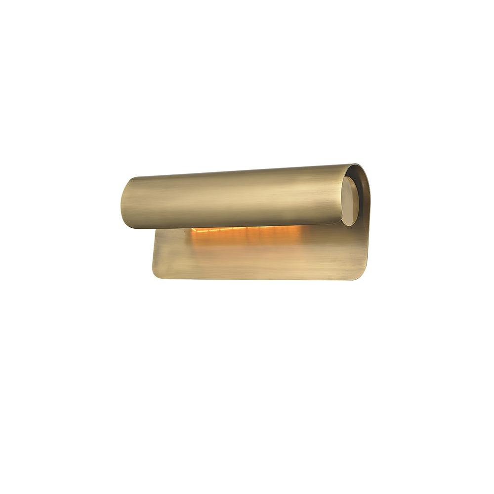 Accord Wall Sconce LED Light Brushed Brass Indoor Pair