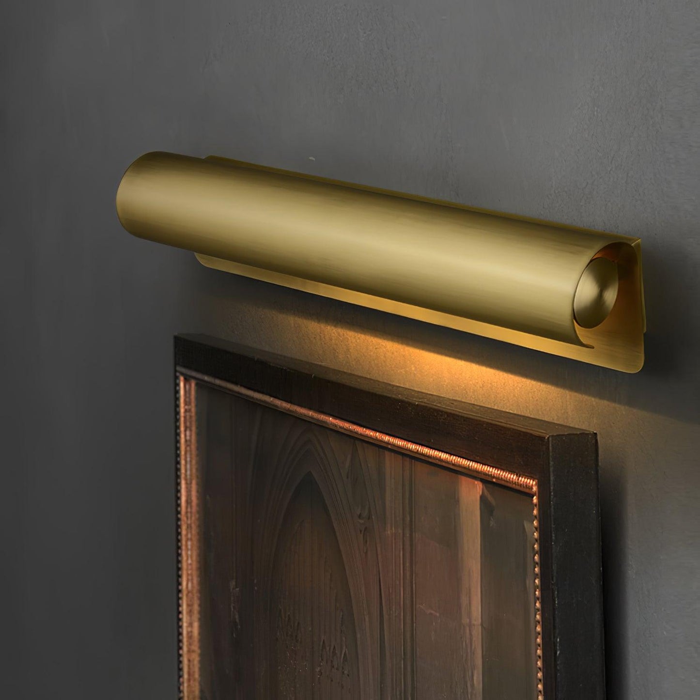 Accord Wall Sconce LED Light Brushed Brass Indoor Pair