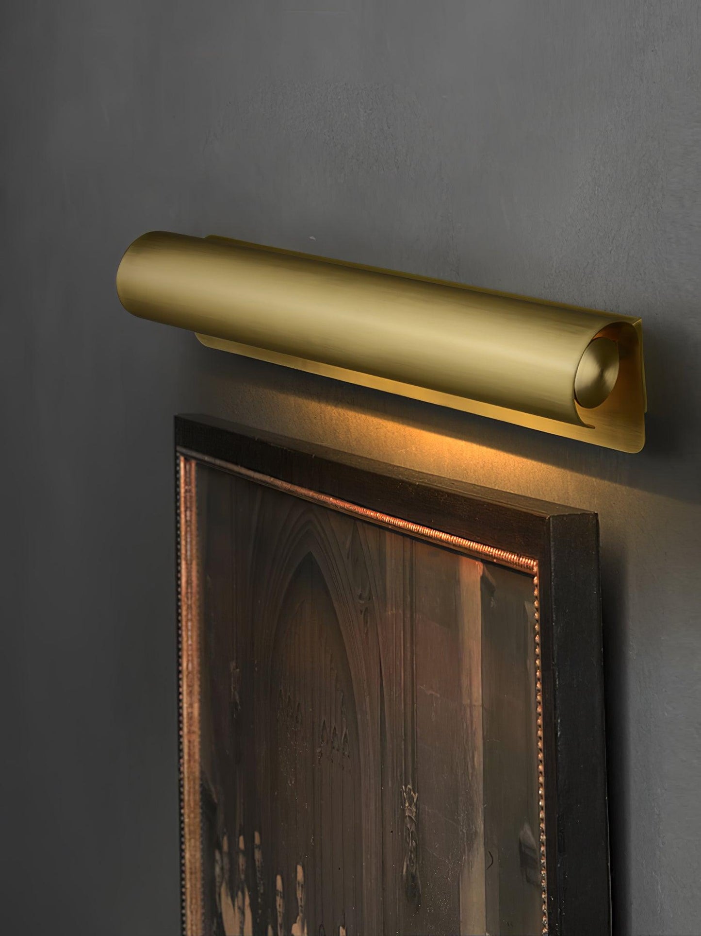 Accord Wall Sconce LED Light Brushed Brass Indoor Pair