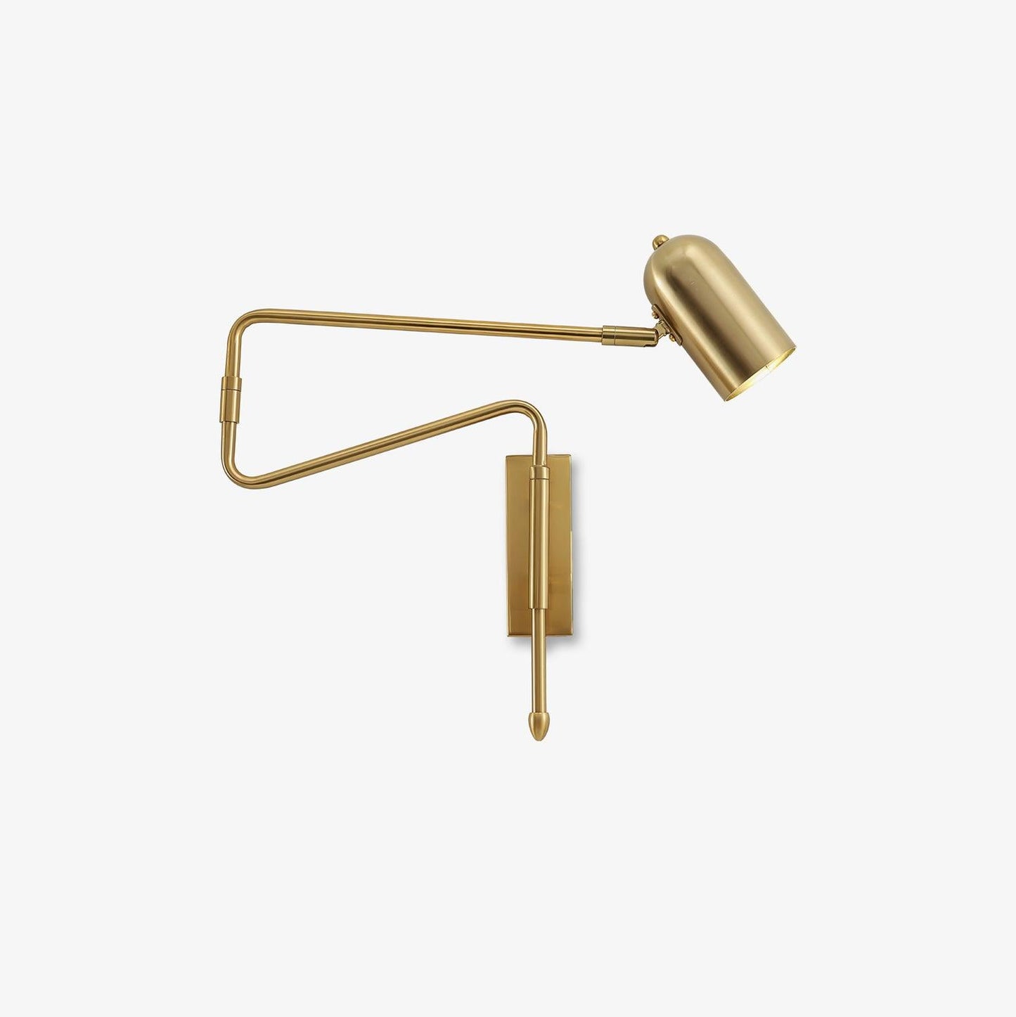 Adjustable Arm Plug In Wall Lamp with Rotatable Shade
