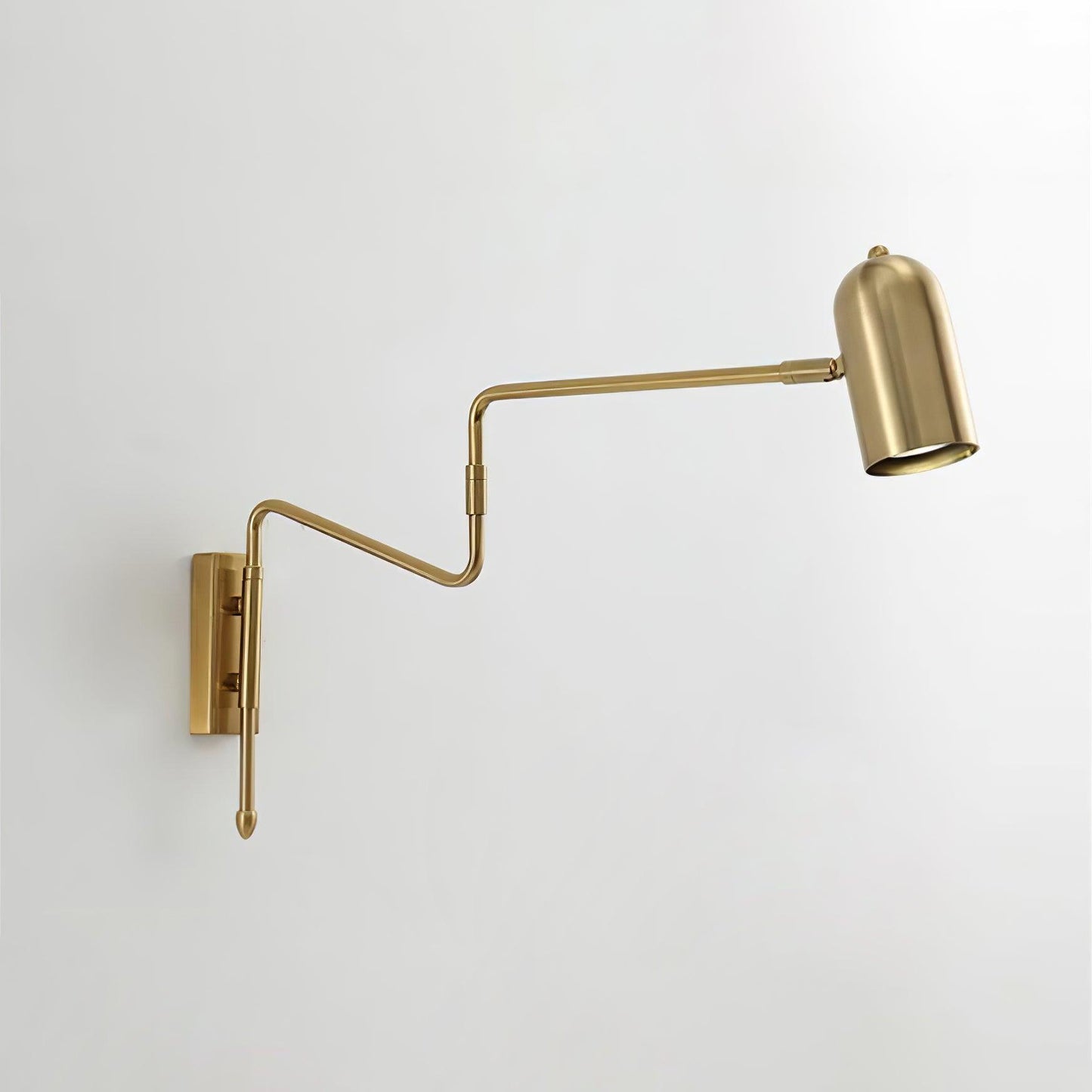 Adjustable Arm Plug In Wall Lamp with Rotatable Shade