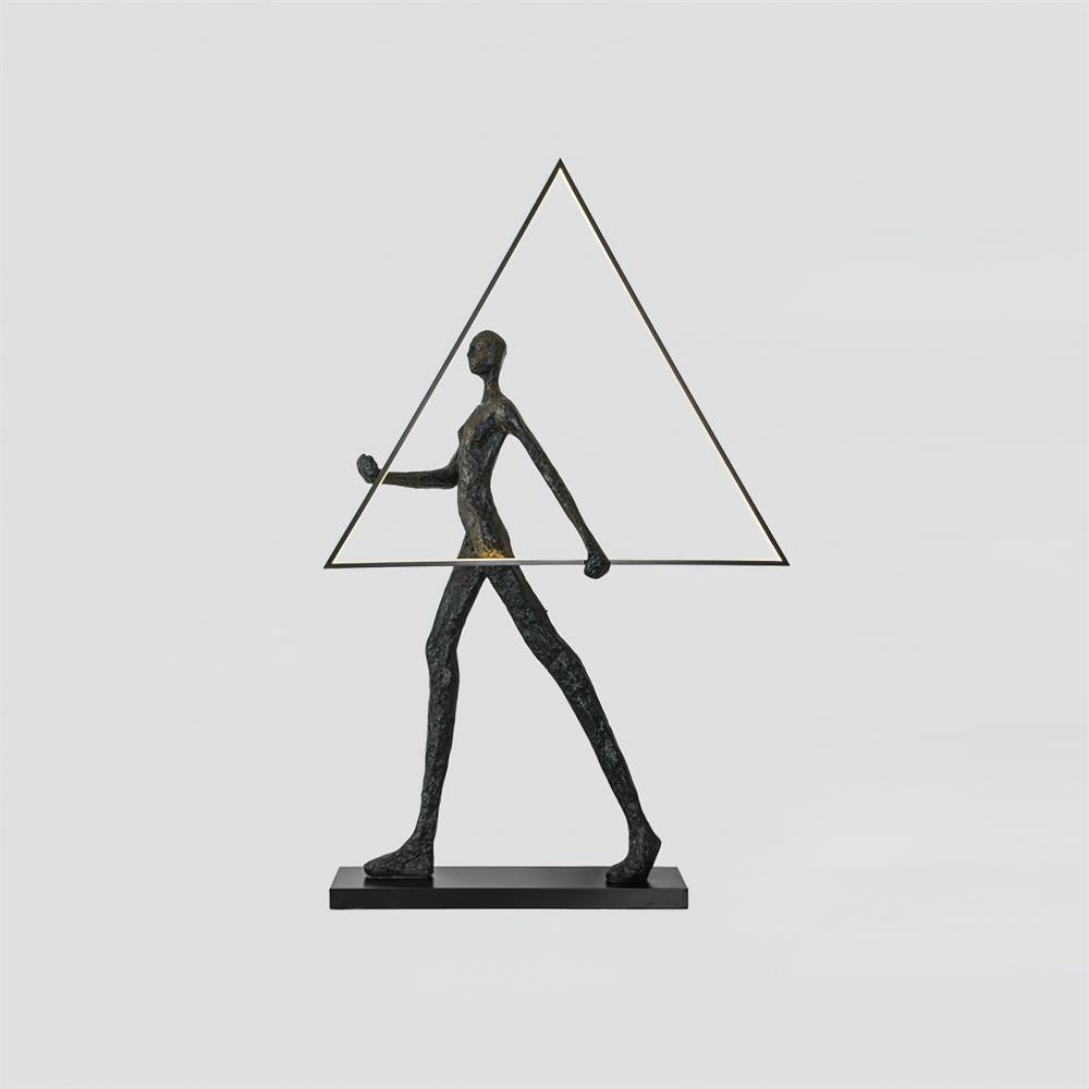 Aeon Sculpture Floor Lamp with Integrated LED, Modern Design