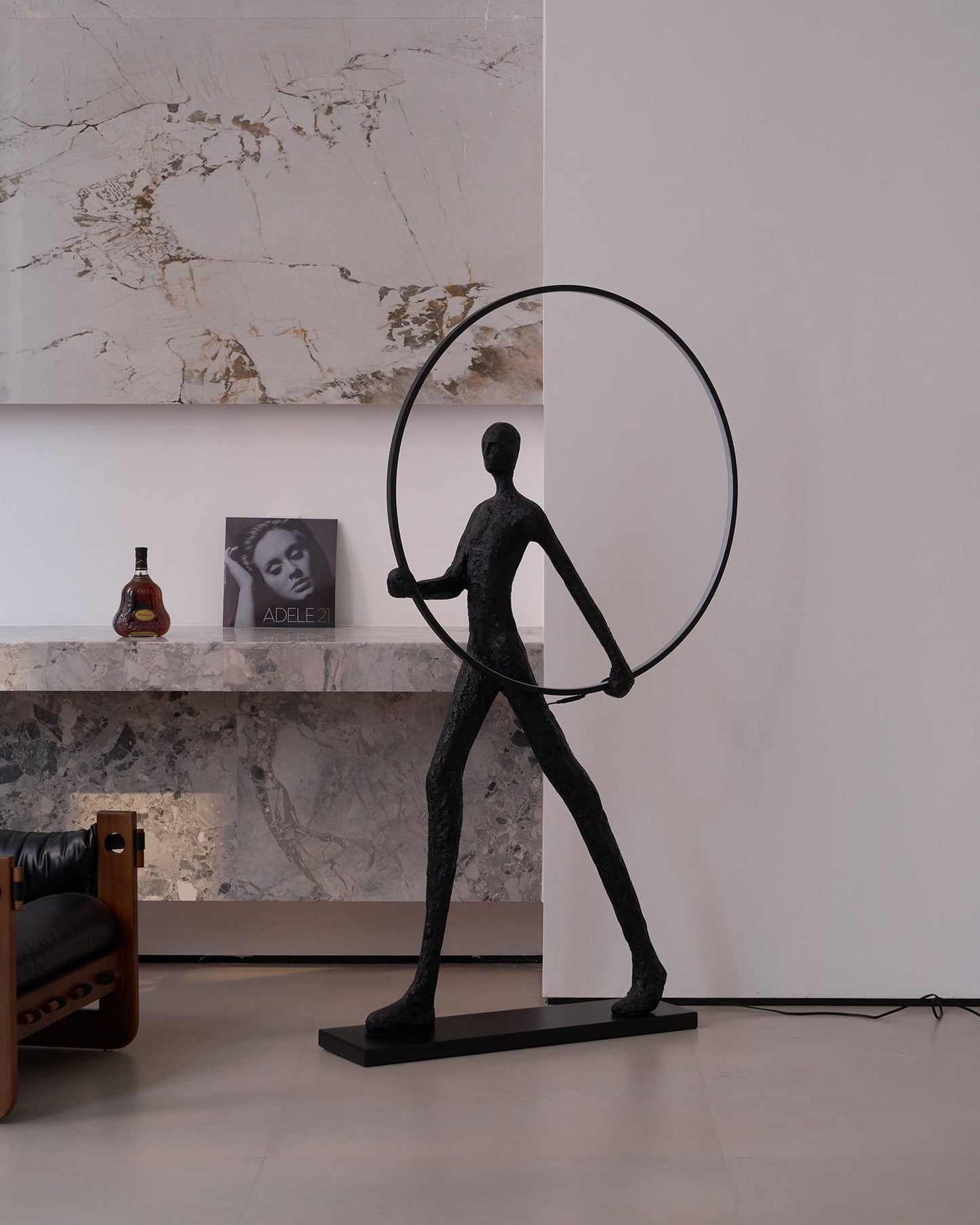 Aeon Sculpture Floor Lamp with Integrated LED, Modern Design