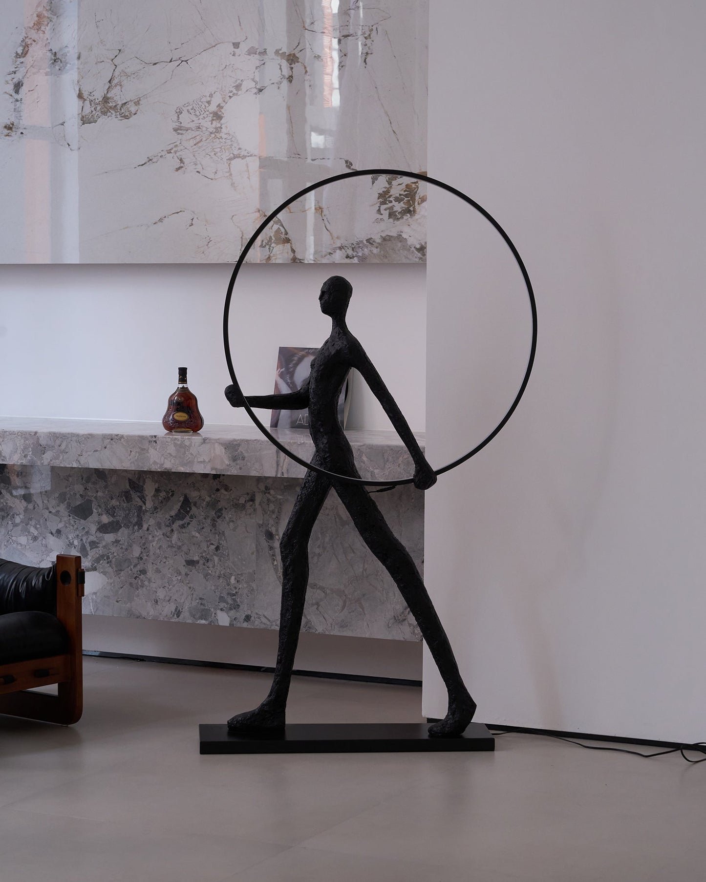 Aeon Sculpture Floor Lamp with Integrated LED, Modern Design