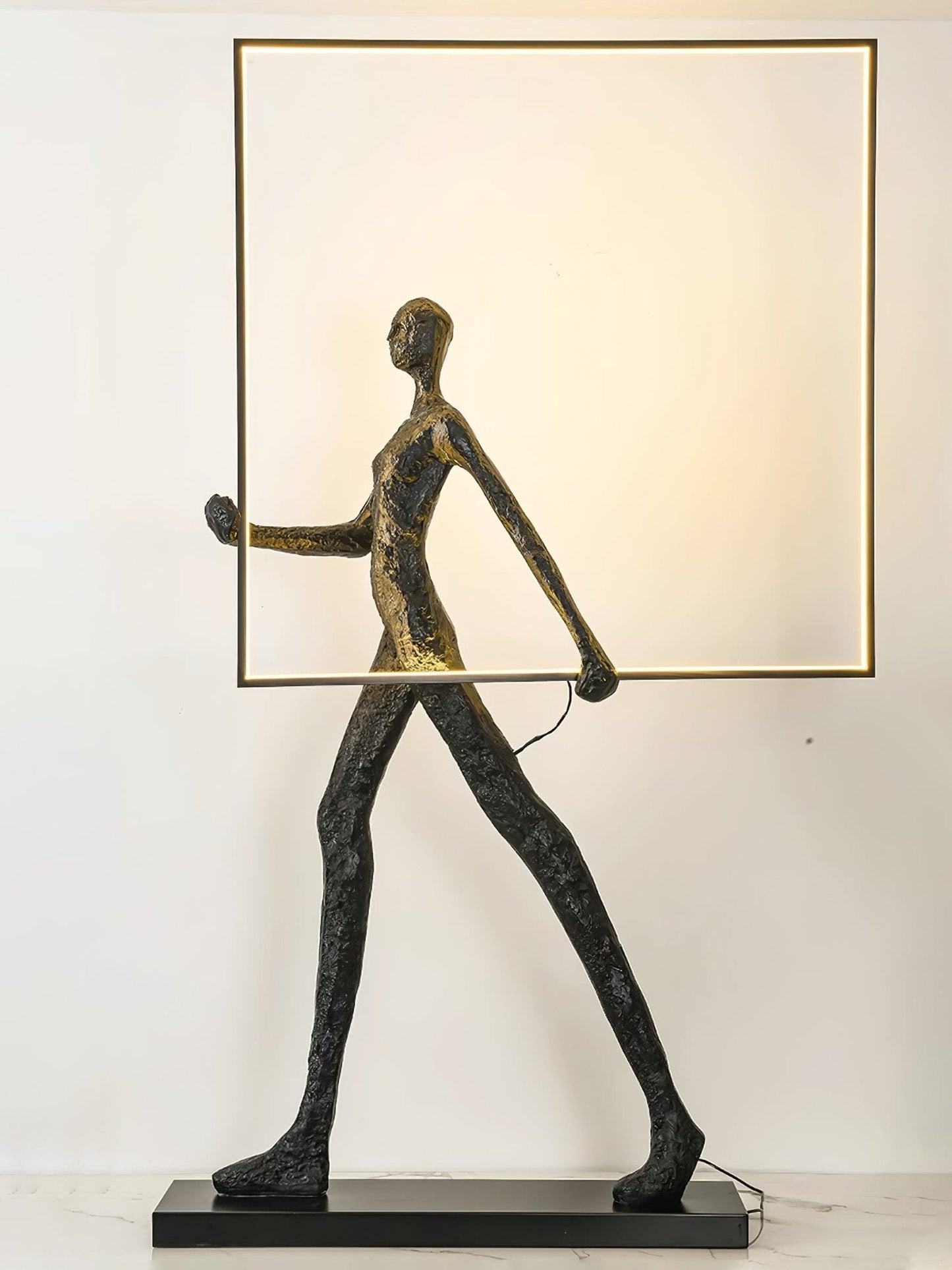 Aeon Sculpture Floor Lamp with Integrated LED, Modern Design