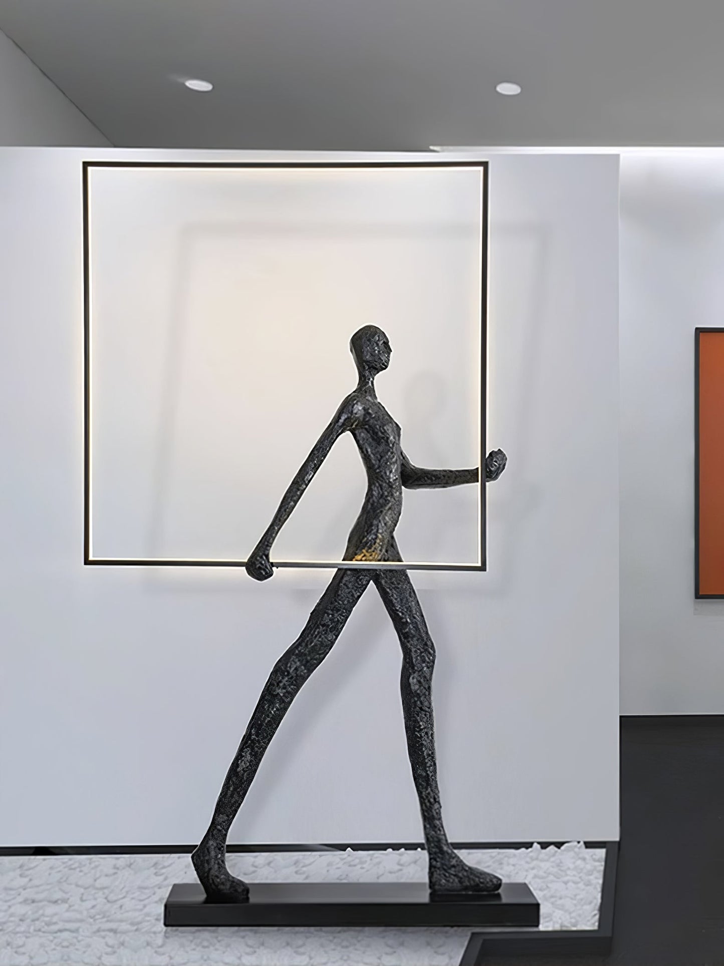 Aeon Sculpture Floor Lamp with Integrated LED, Modern Design