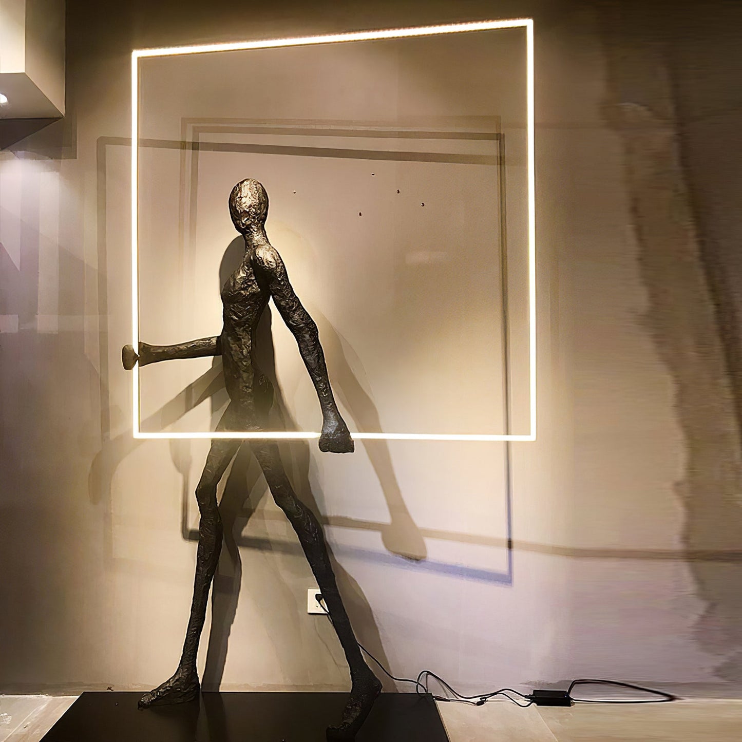 Aeon Sculpture Floor Lamp with Integrated LED, Modern Design
