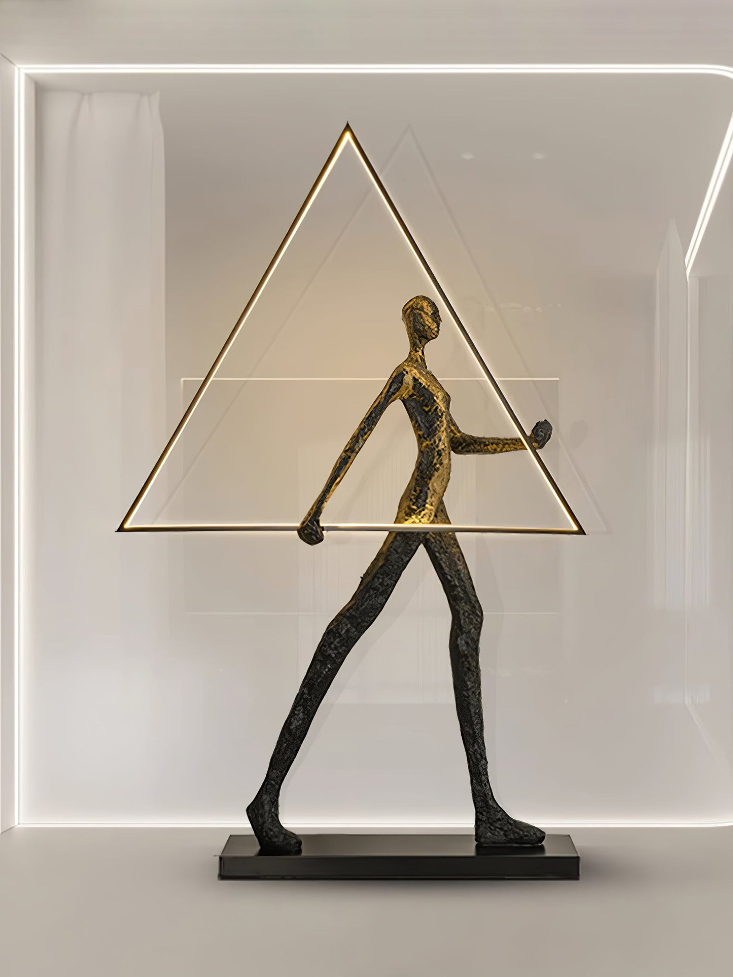 Aeon Sculpture Floor Lamp with Integrated LED, Modern Design