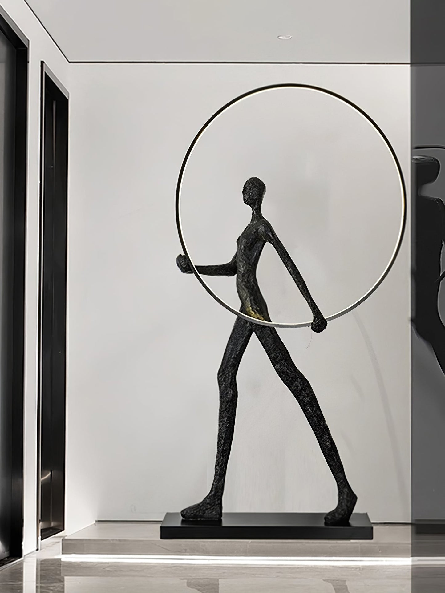 Aeon Sculpture Floor Lamp with Integrated LED, Modern Design