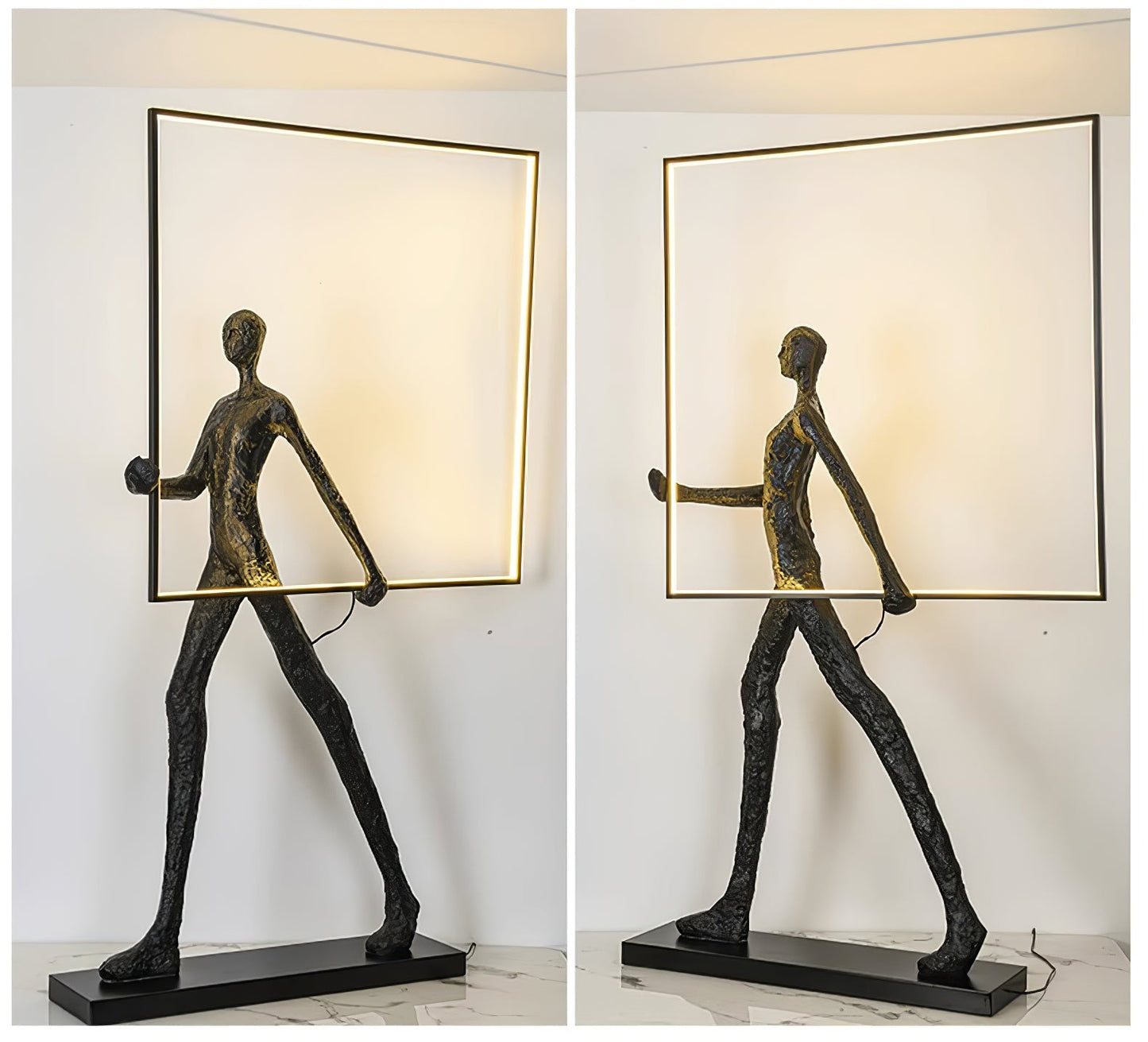 Aeon Sculpture Floor Lamp with Integrated LED, Modern Design