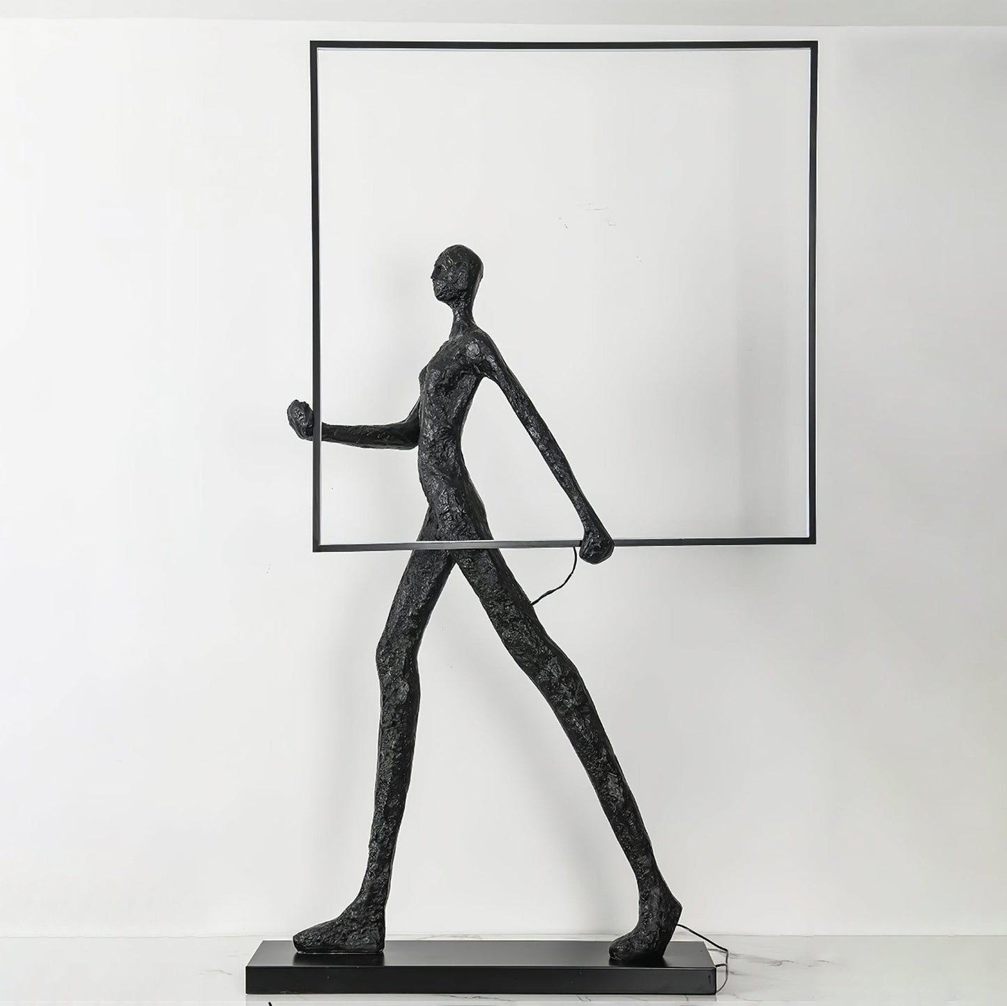 Aeon Sculpture Floor Lamp with Integrated LED, Modern Design