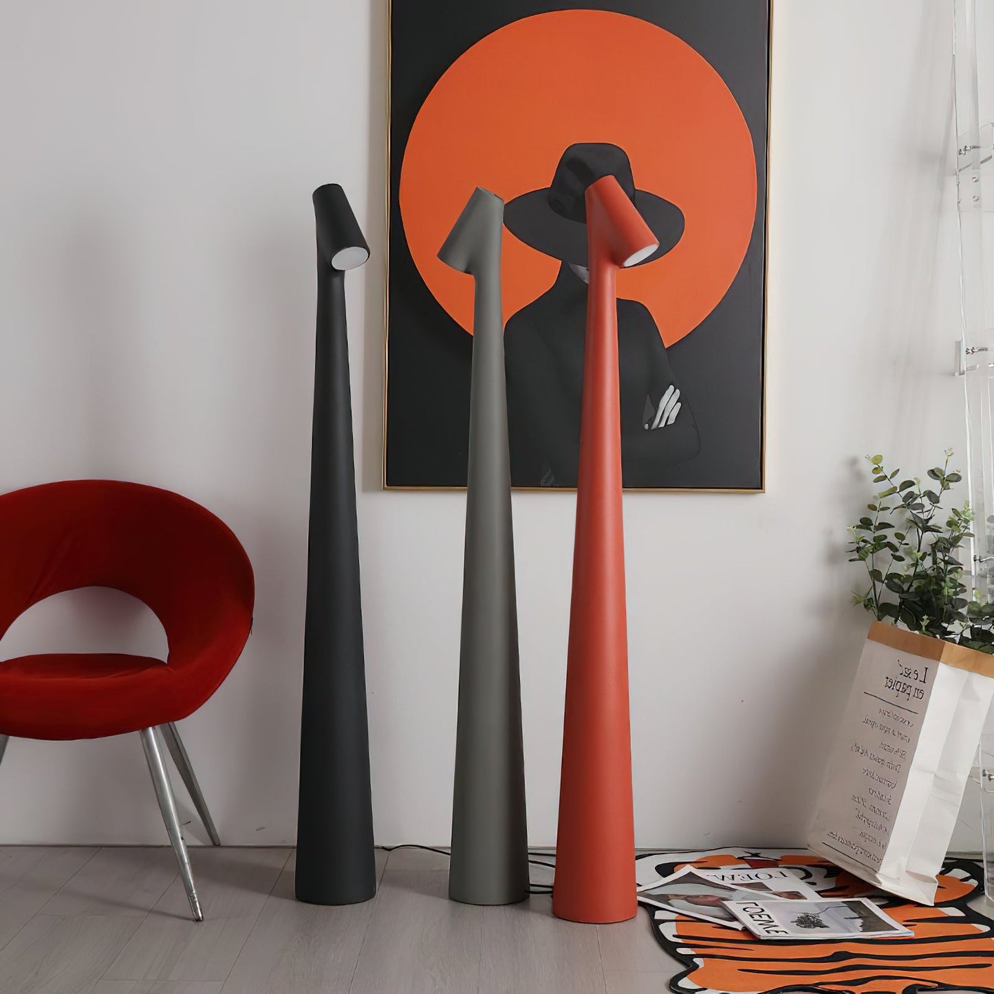 Africa Floor Lamp - LED Indoor Lighting, Slim Design