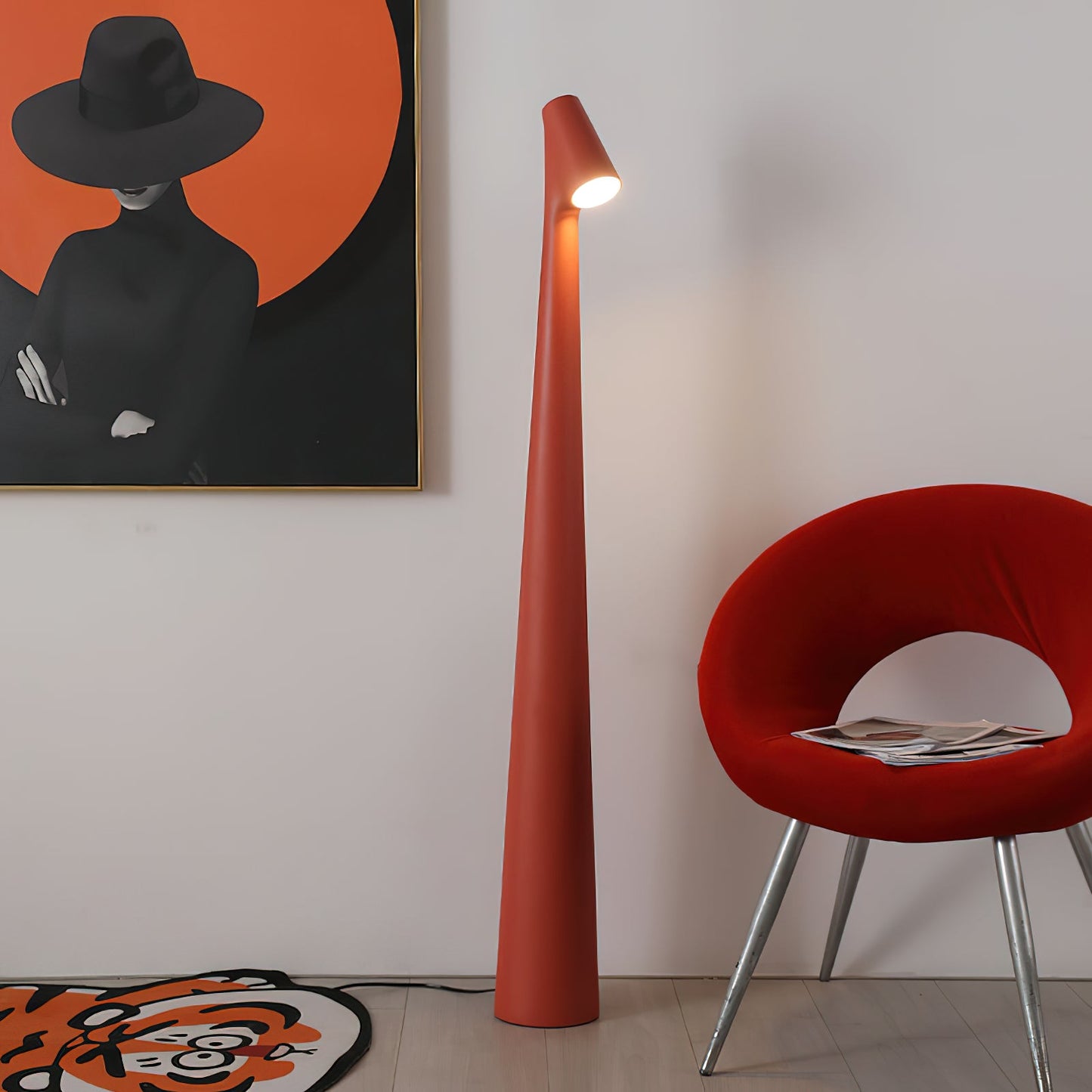 Africa Floor Lamp - LED Indoor Lighting, Slim Design