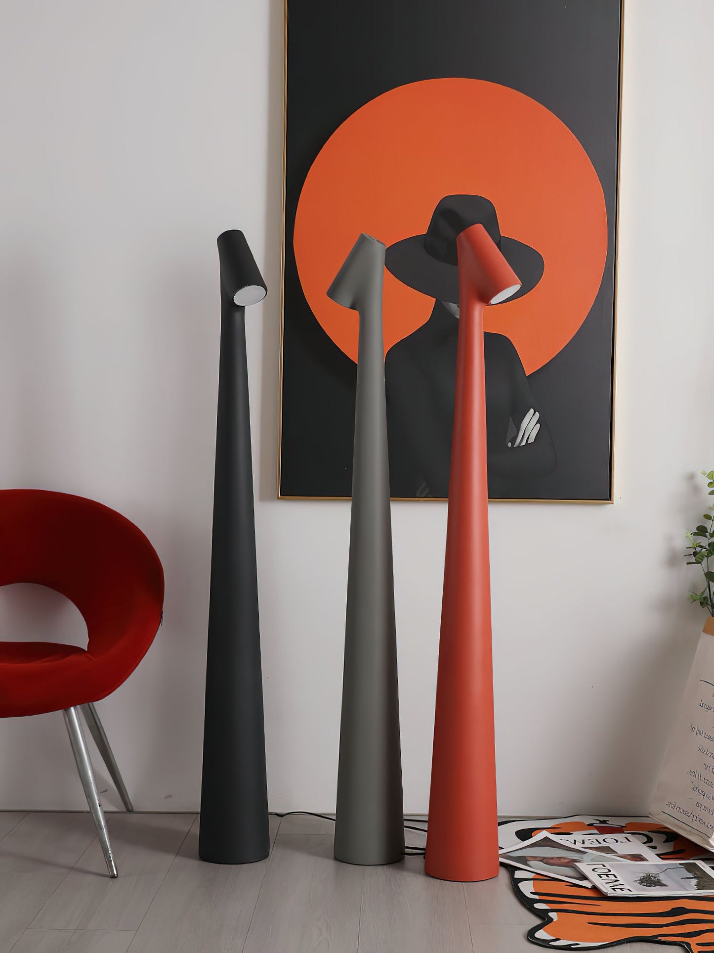 Africa Floor Lamp - LED Indoor Lighting, Slim Design