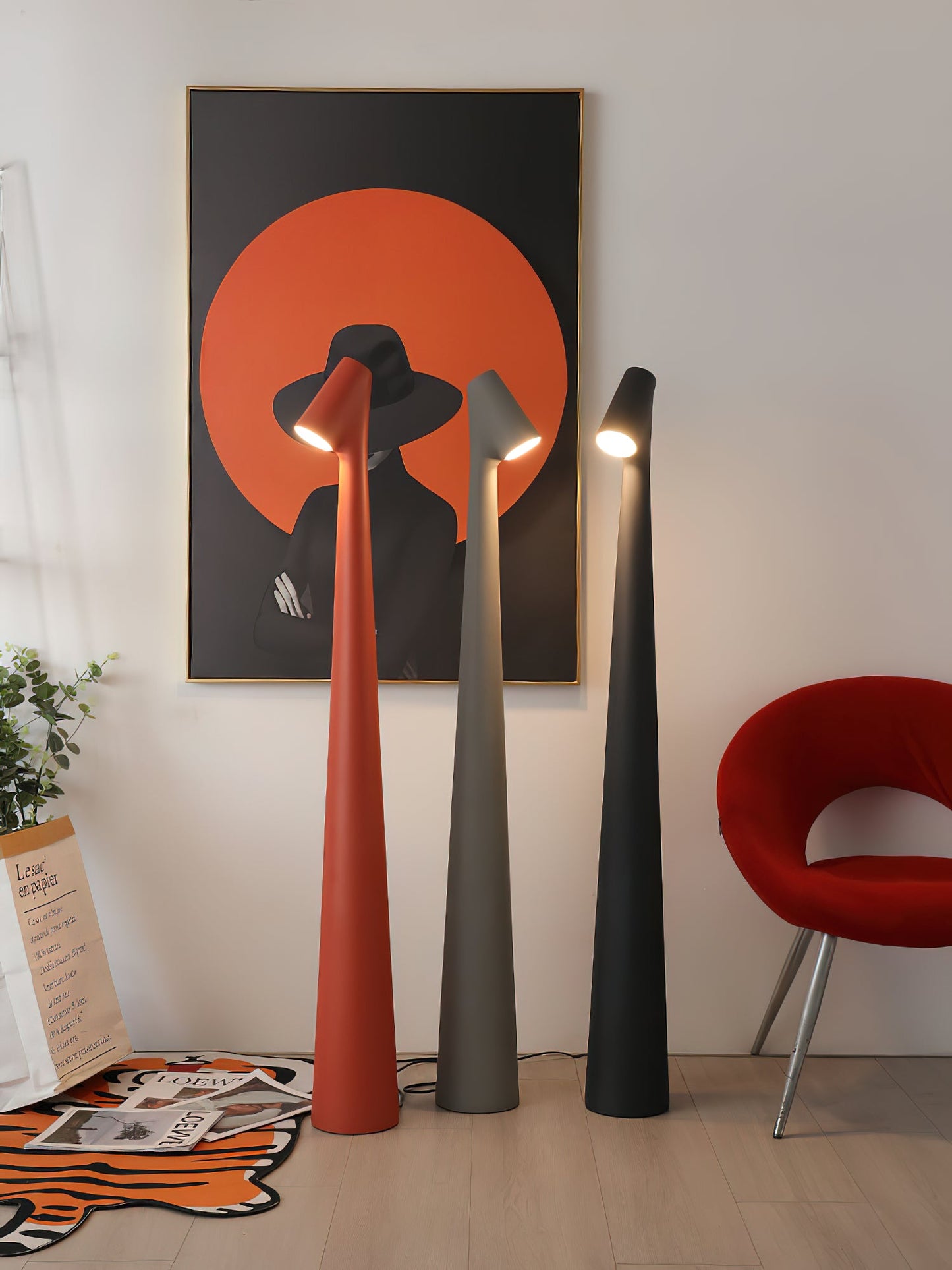 Africa Floor Lamp - LED Indoor Lighting, Slim Design