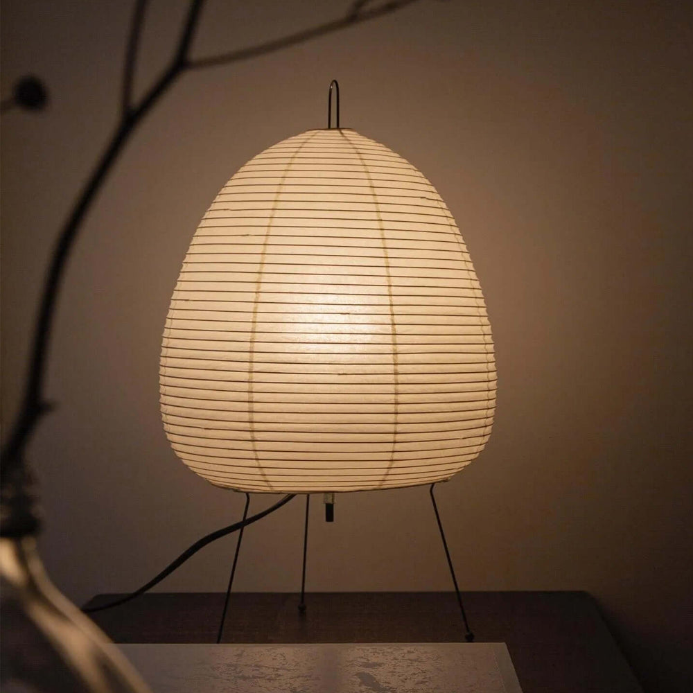 Papier Tischlampe - Japanese Style LED Table Lamp, Elegant Design