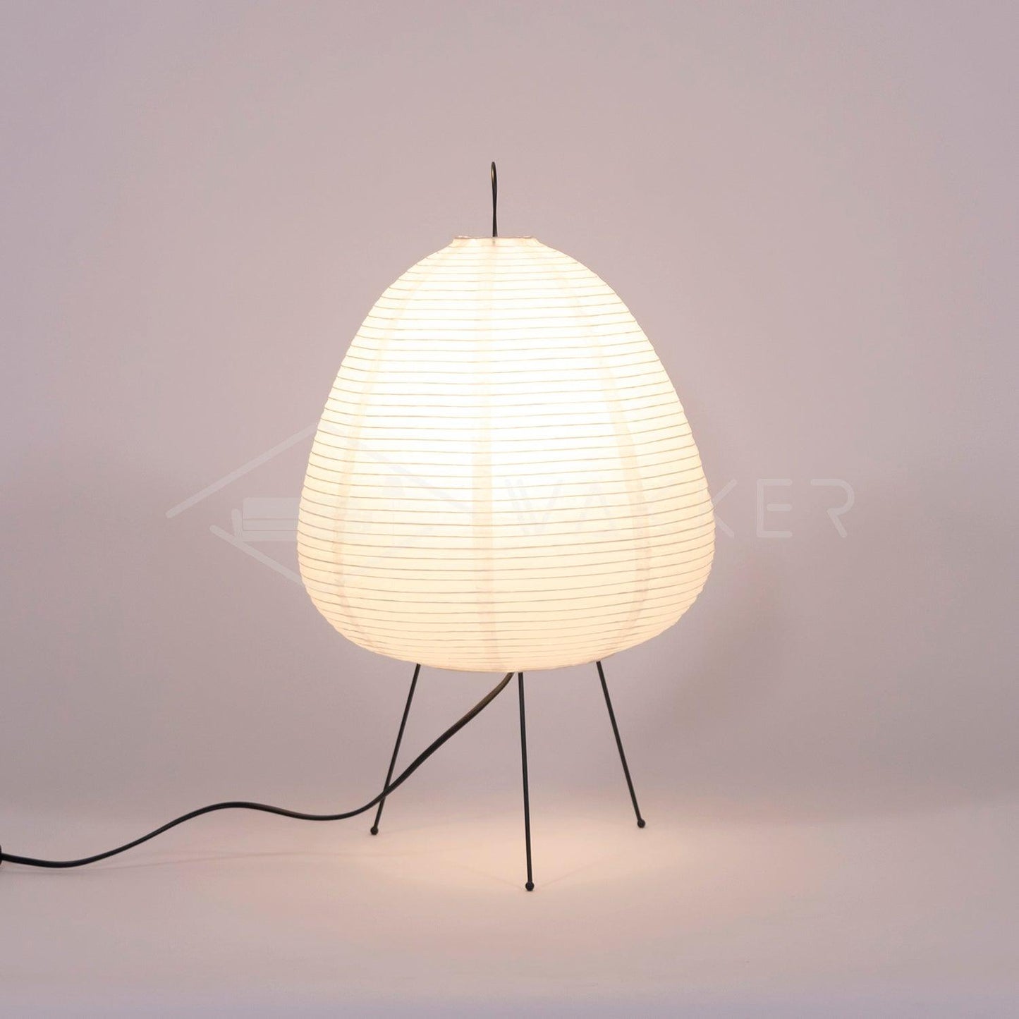 Papier Tischlampe - Japanese Style LED Table Lamp, Elegant Design
