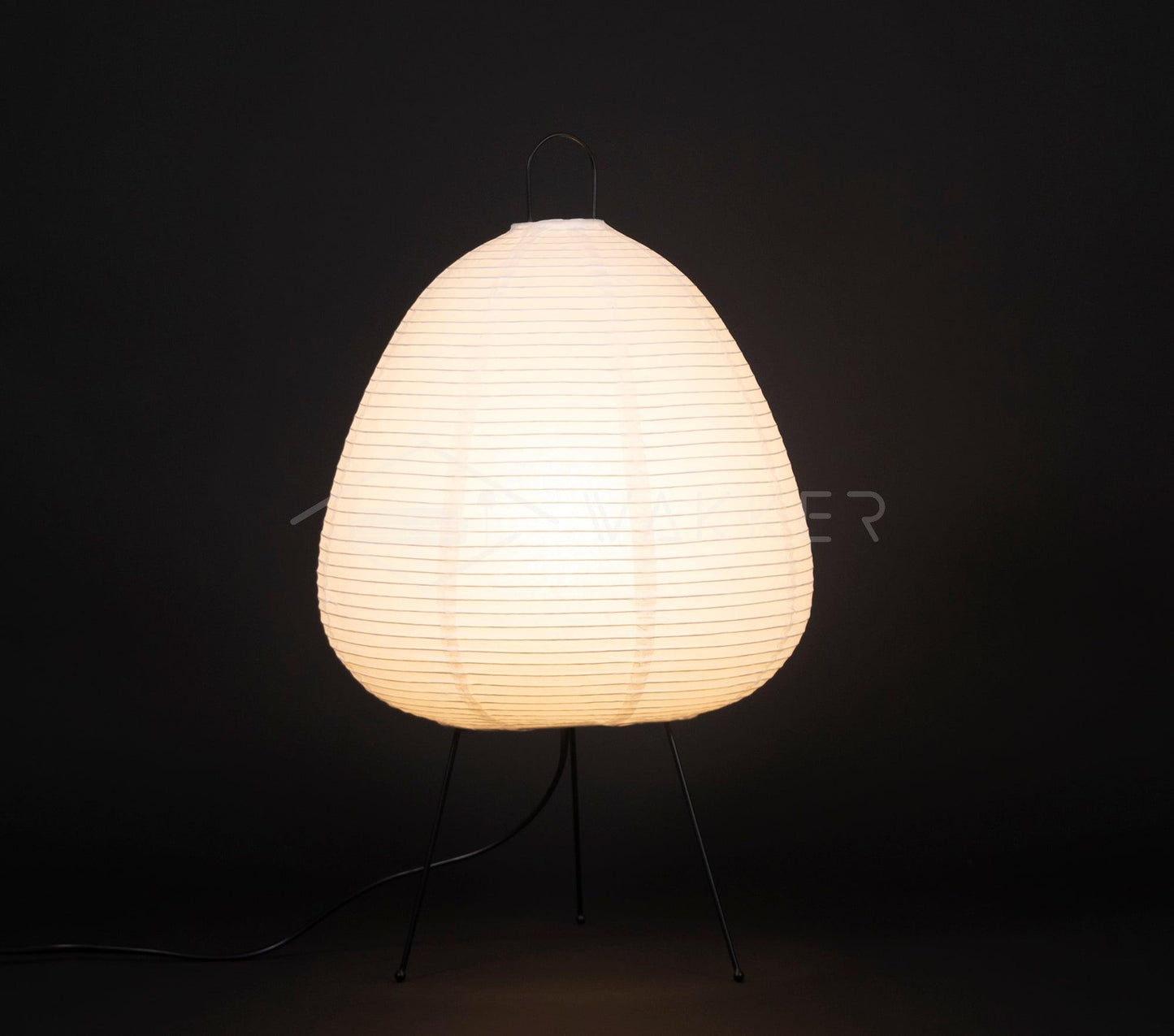 Papier Tischlampe - Japanese Style LED Table Lamp, Elegant Design