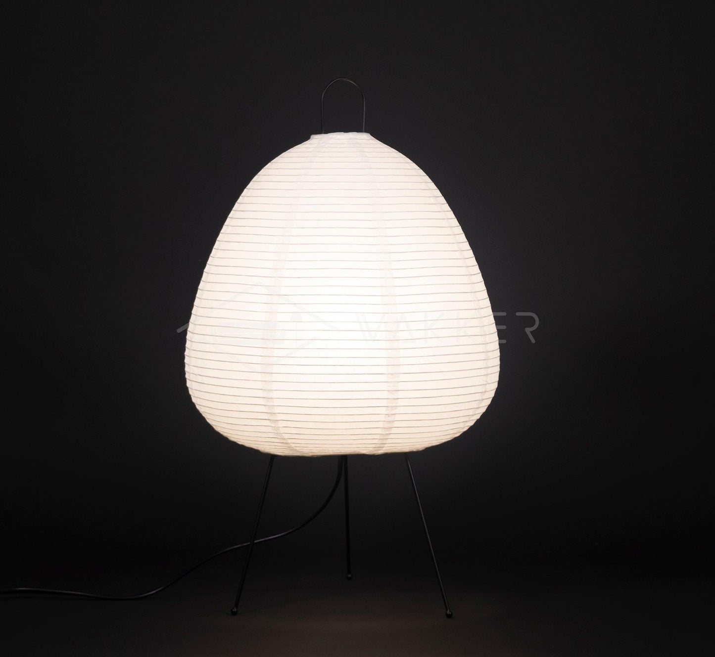 Papier Tischlampe - Japanese Style LED Table Lamp, Elegant Design