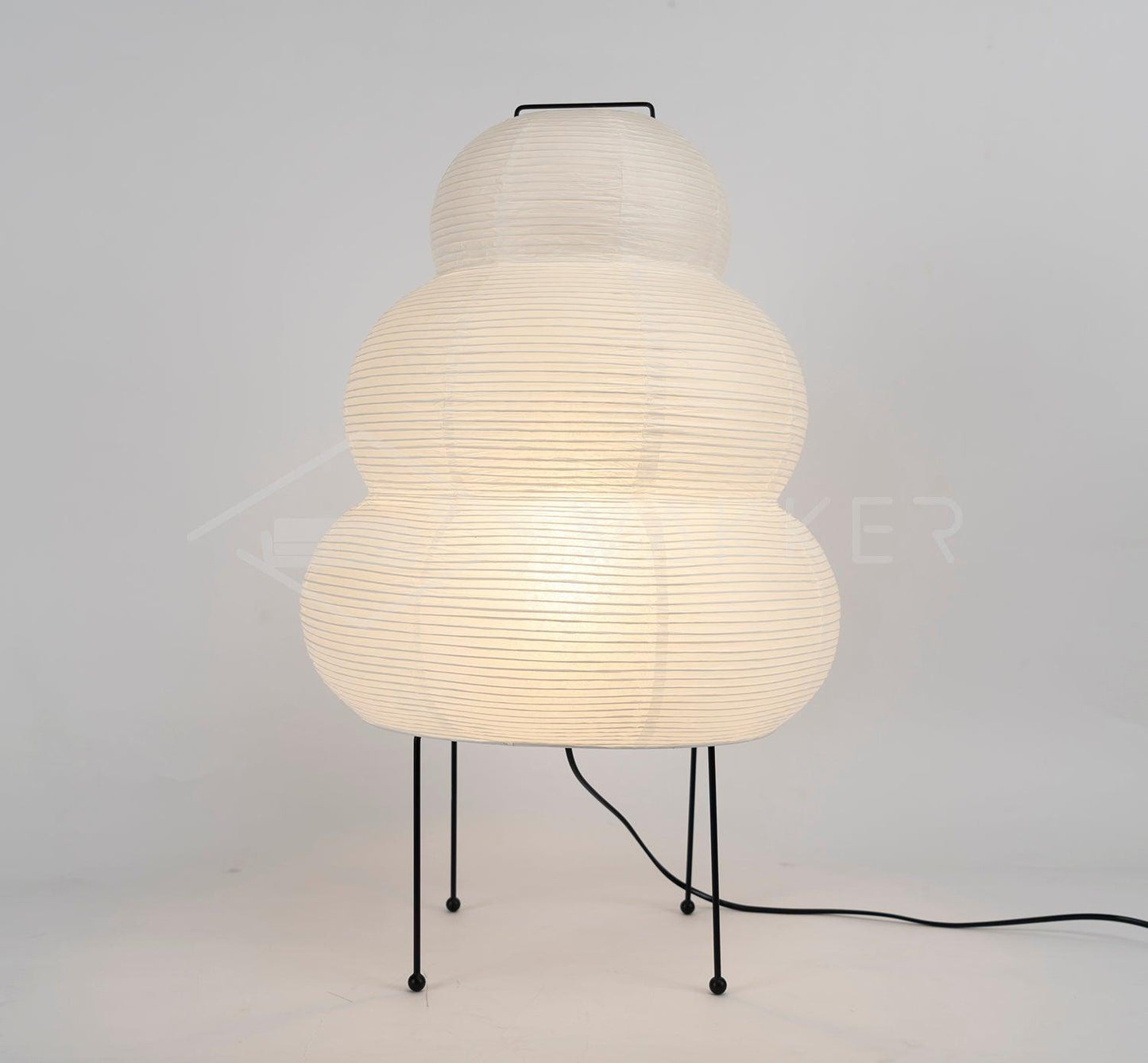 Papier Tischlampe - Japanese Style LED Table Lamp, Elegant Design