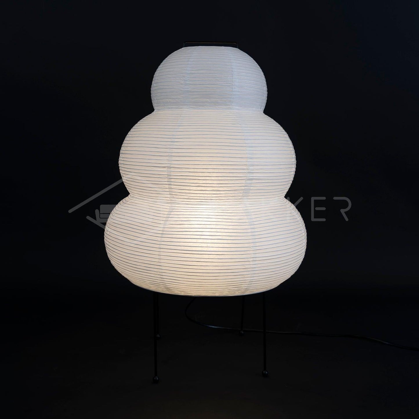 Papier Tischlampe - Japanese Style LED Table Lamp, Elegant Design