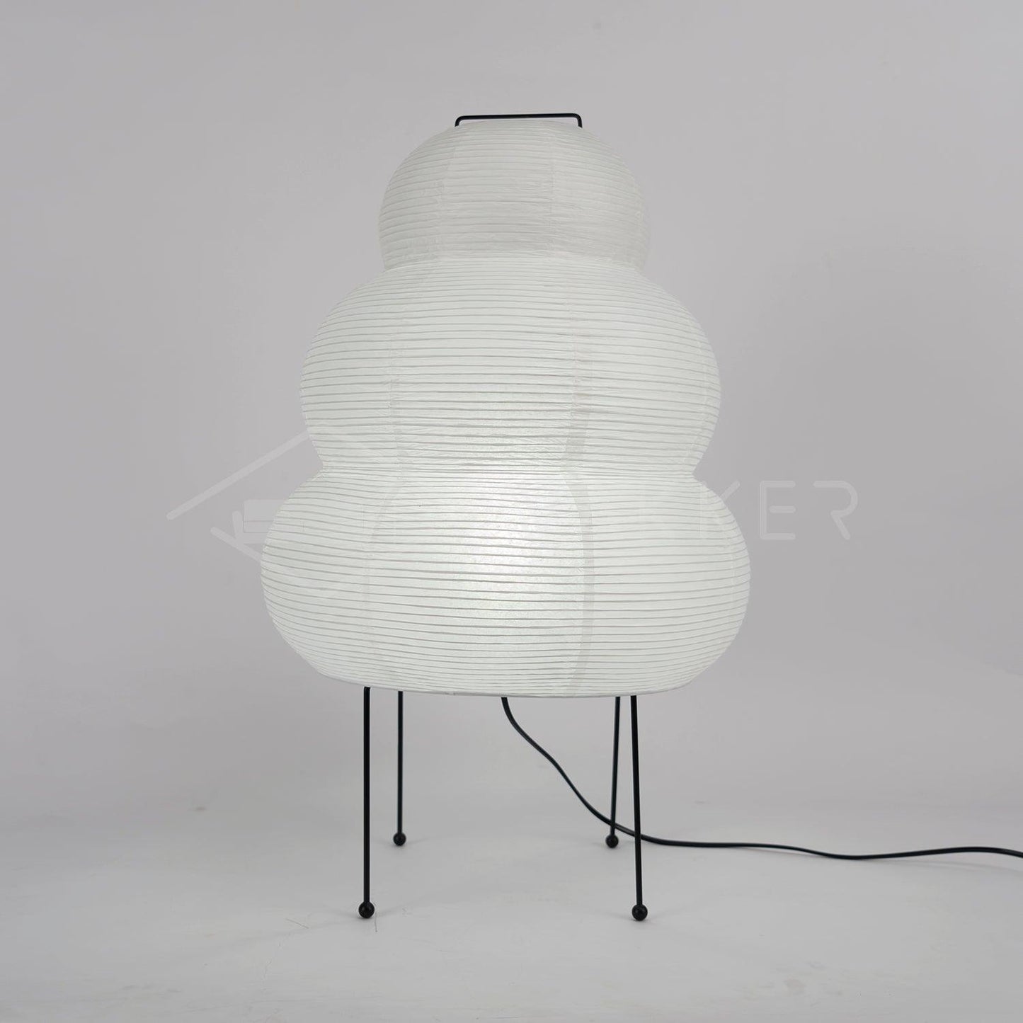 Papier Tischlampe - Japanese Style LED Table Lamp, Elegant Design