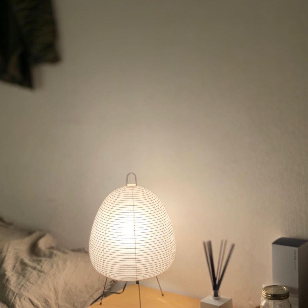Papier Tischlampe - Japanese Style LED Table Lamp, Elegant Design
