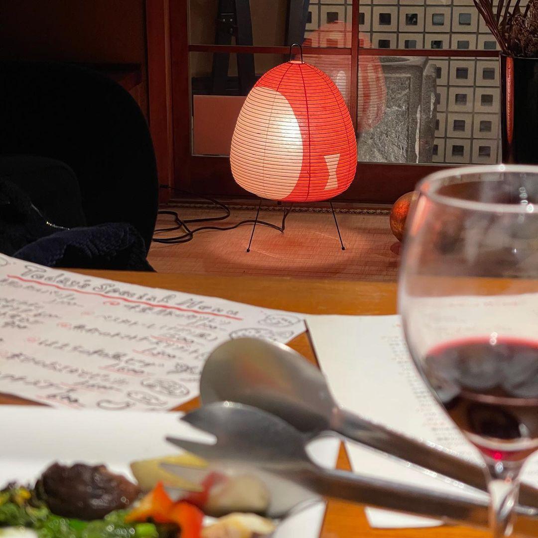 Papier Tischlampe - Japanese Style LED Table Lamp, Elegant Design
