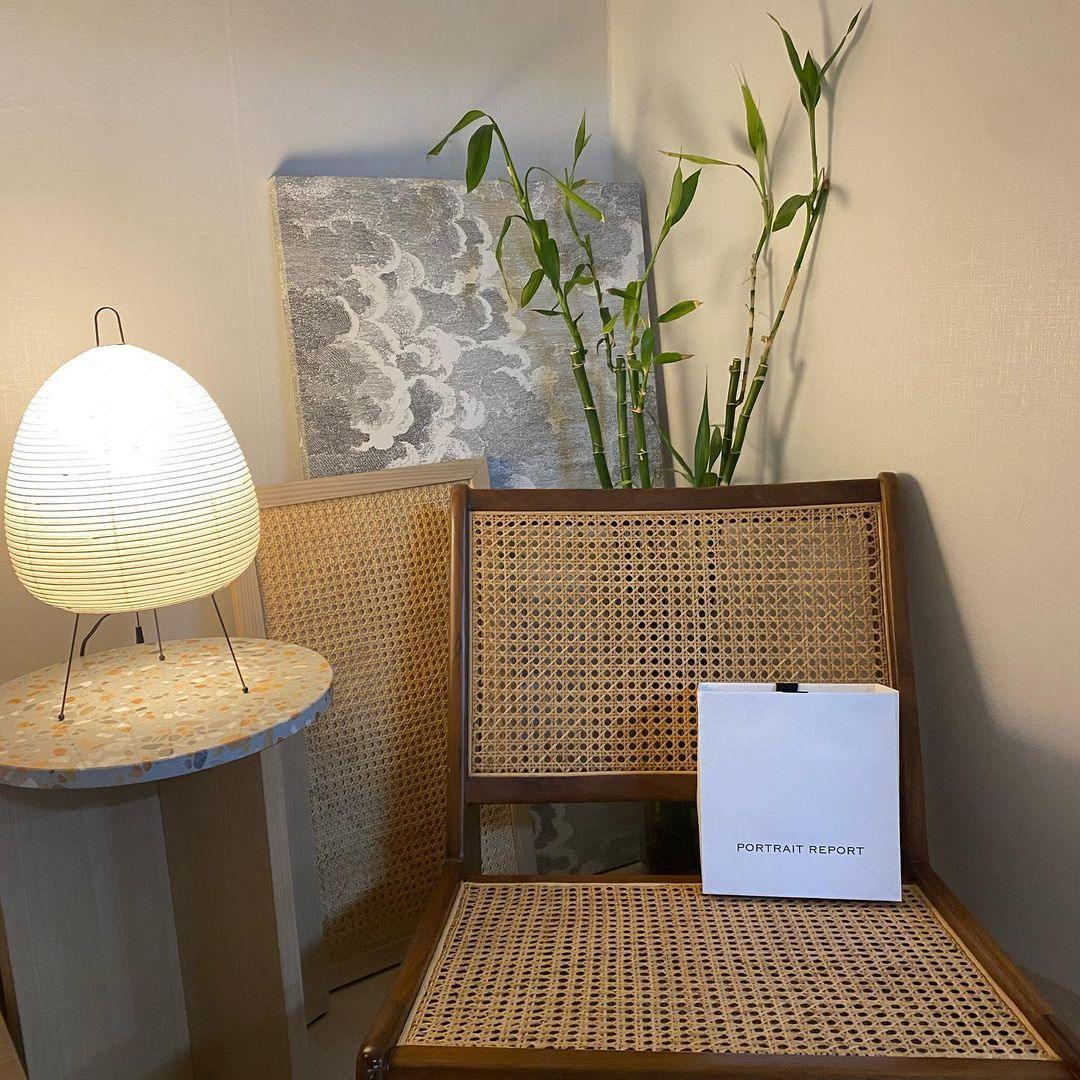 Papier Tischlampe - Japanese Style LED Table Lamp, Elegant Design
