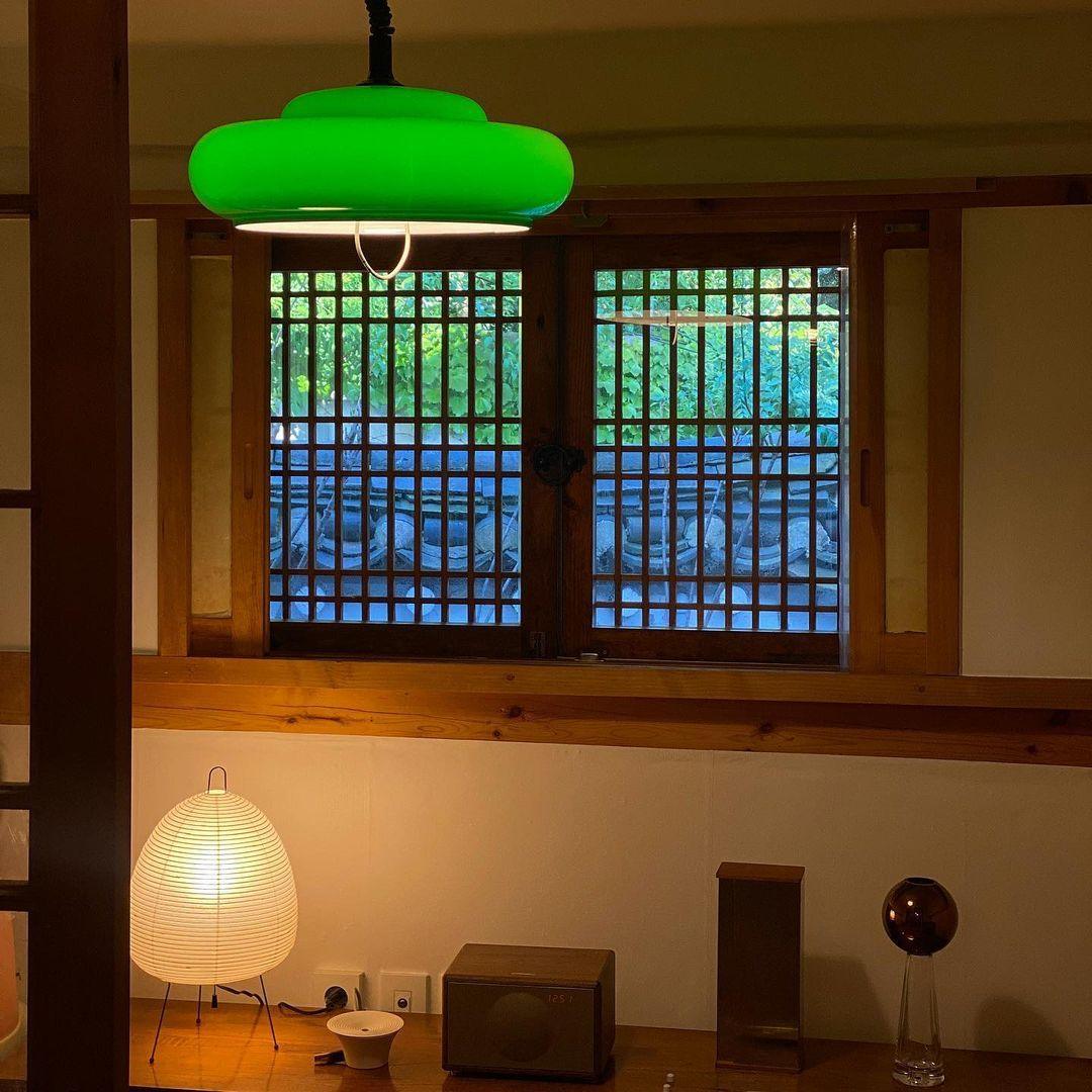Papier Tischlampe - Japanese Style LED Table Lamp, Elegant Design