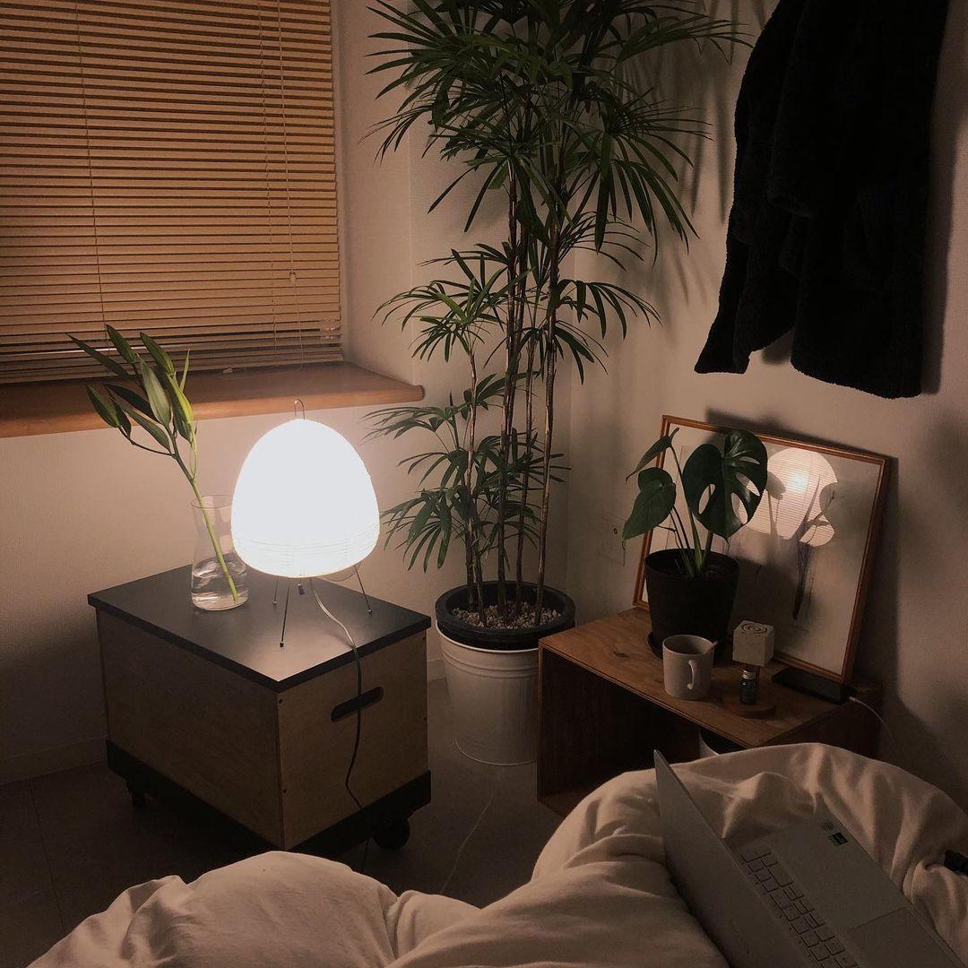 Papier Tischlampe - Japanese Style LED Table Lamp, Elegant Design