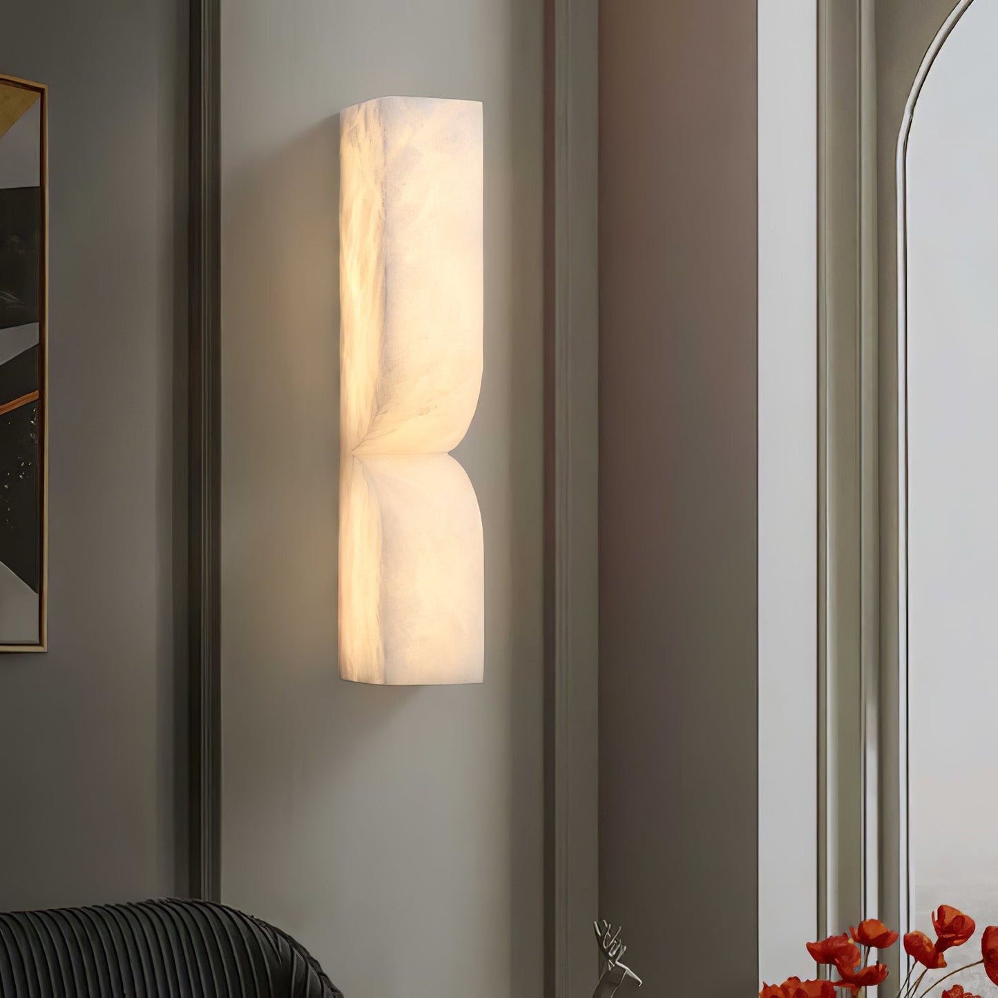 Alabaster Essence Wall Sconce LED Dimmable Indoor Lighting
