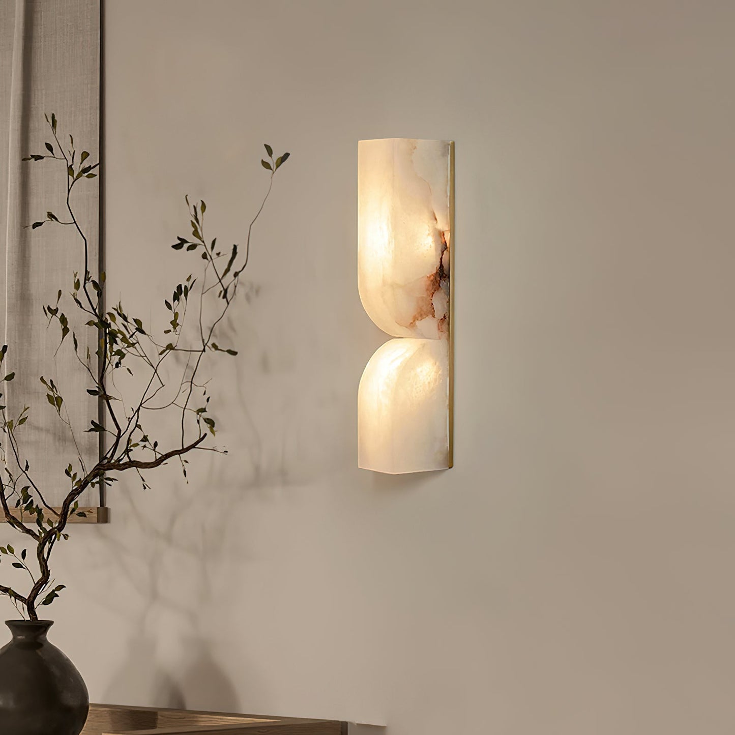 Alabaster Essence Wall Sconce LED Dimmable Indoor Lighting