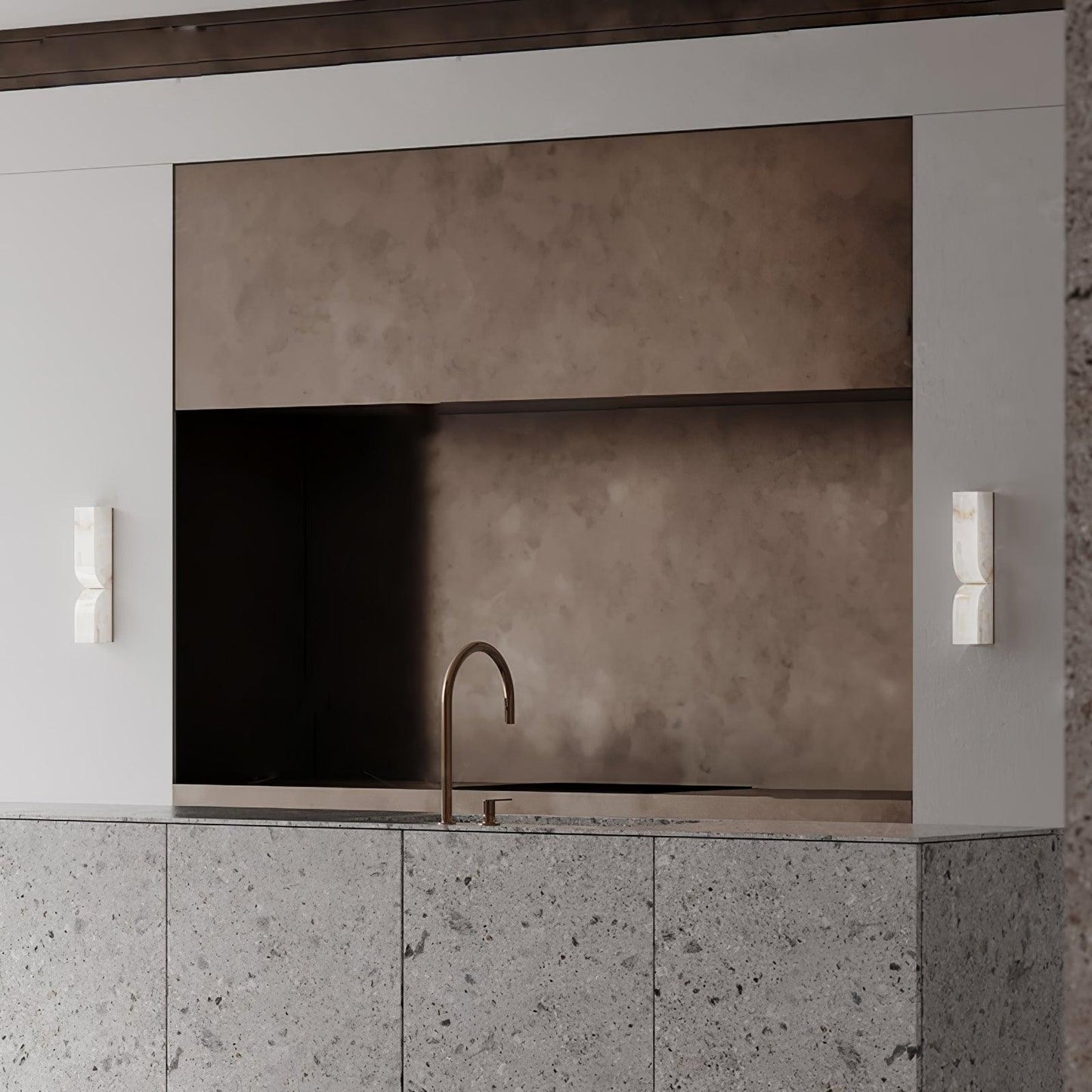 Alabaster Essence Wall Sconce LED Dimmable Indoor Lighting