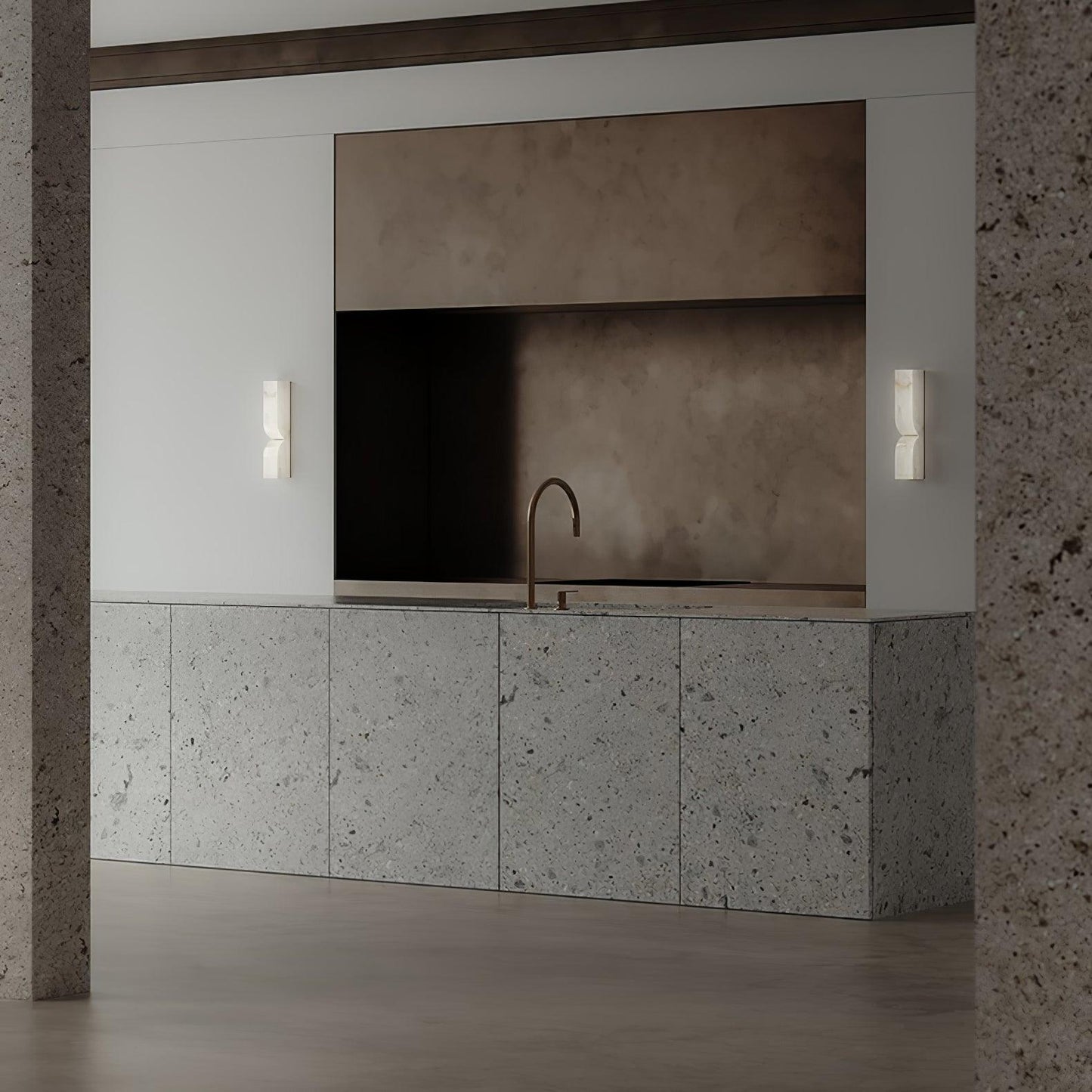 Alabaster Essence Wall Sconce LED Dimmable Indoor Lighting