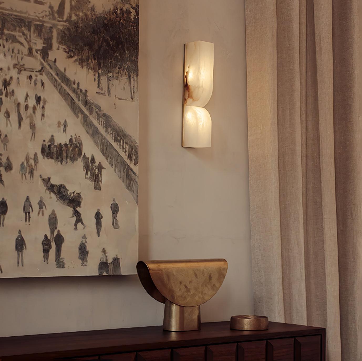 Alabaster Essence Wall Sconce LED Dimmable Indoor Lighting